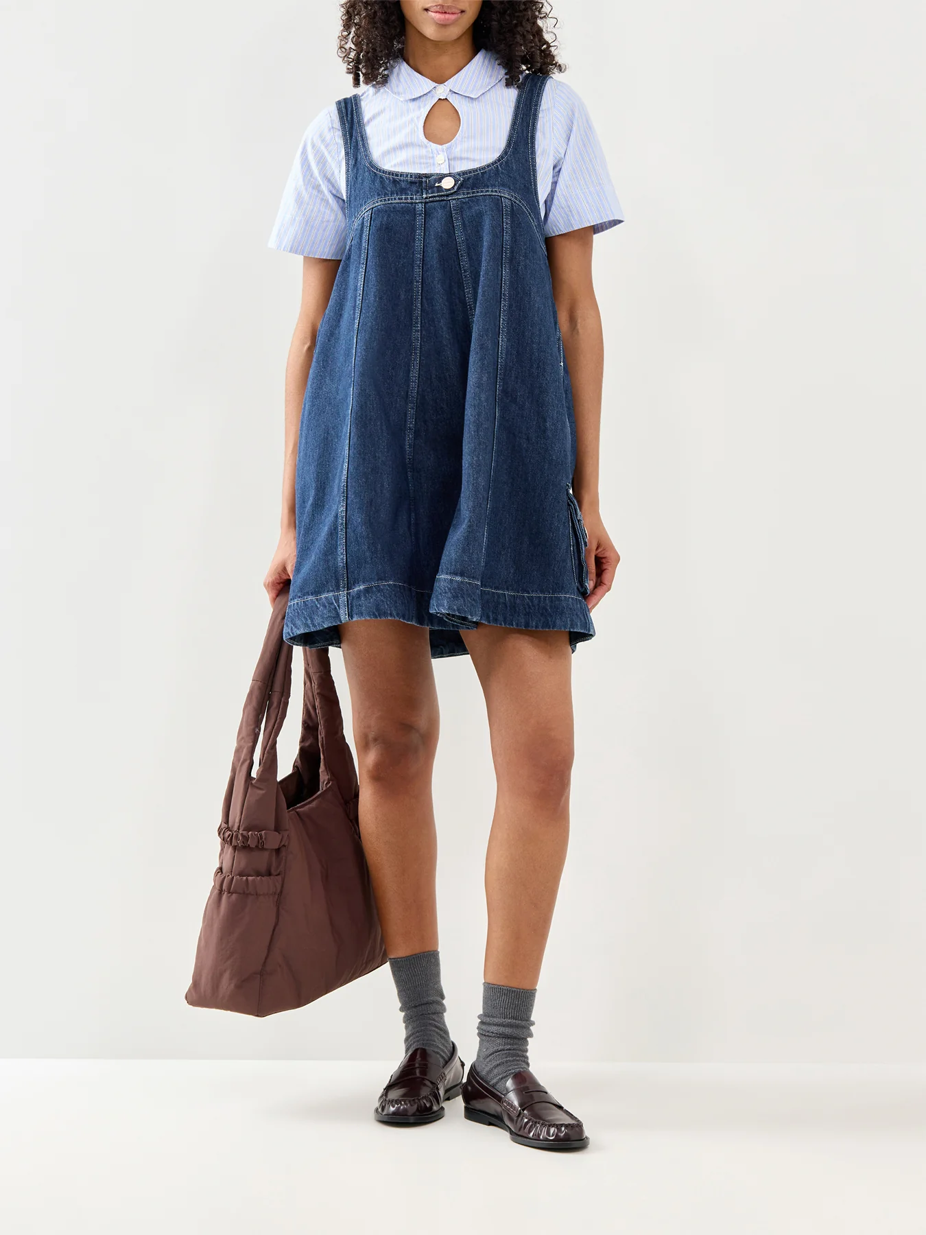 Immy Mini Dress Dark Wash - Image 2
