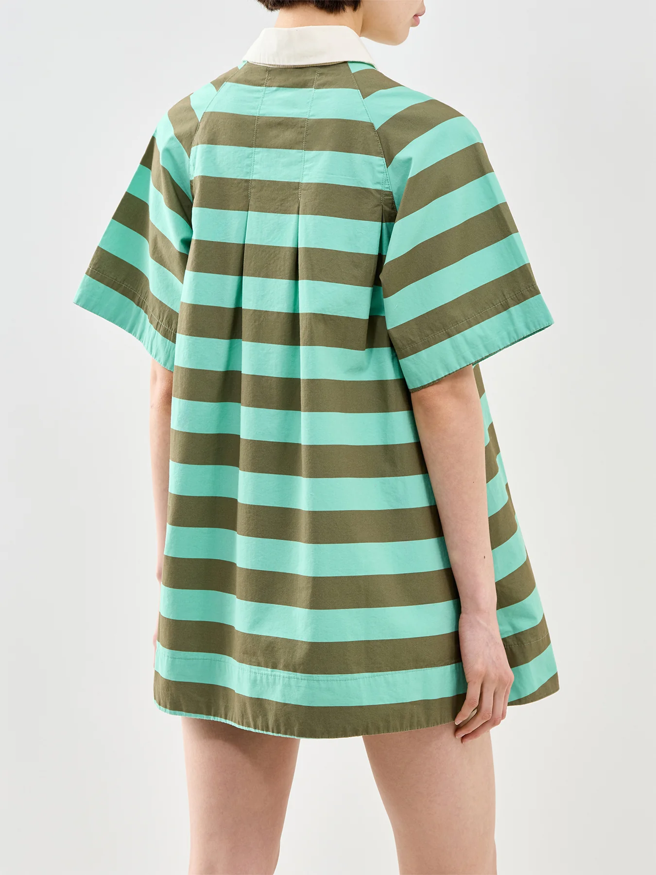 Maggie Mini Polo Dress Green - Image 5