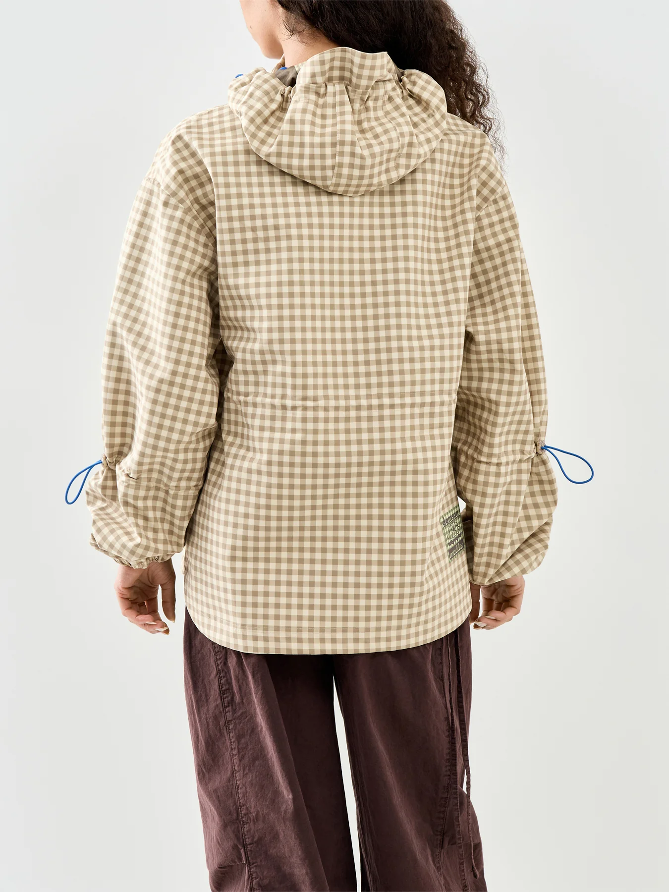 Matilda Raincoat Gingham Beige - Image 5