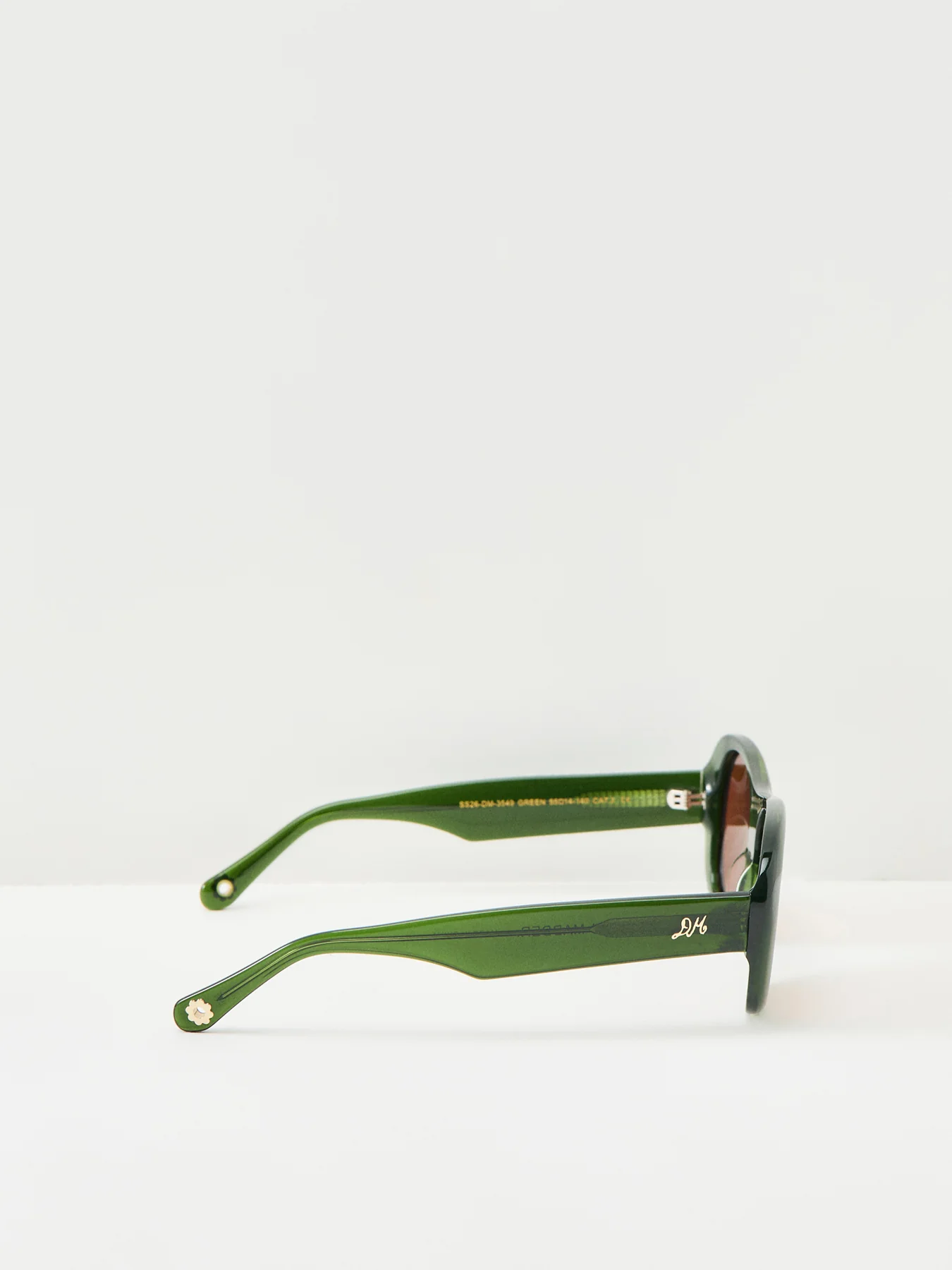 Oversized Aviator Sunglasses Green - Image 2
