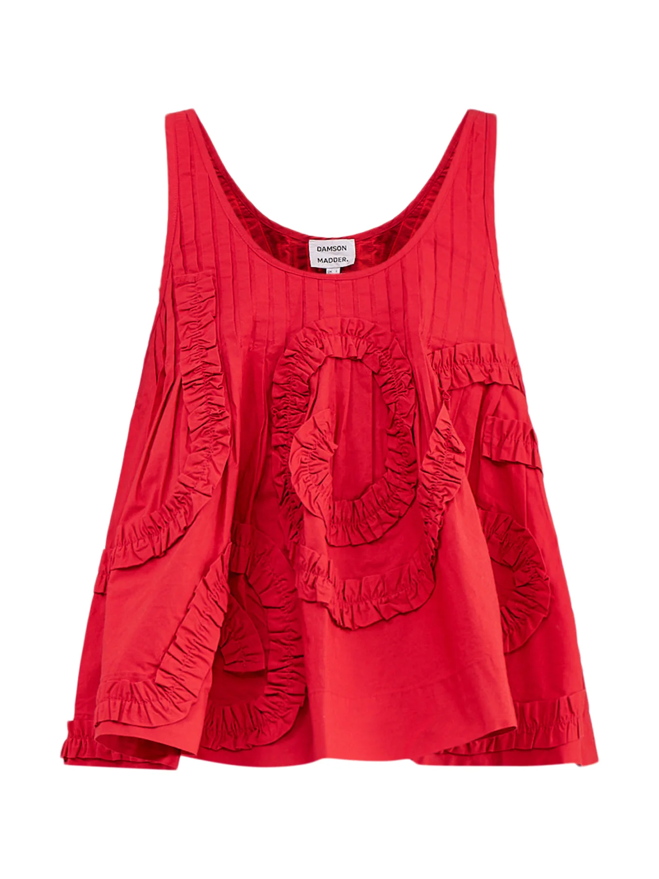 Stella Ruffle Cami Red