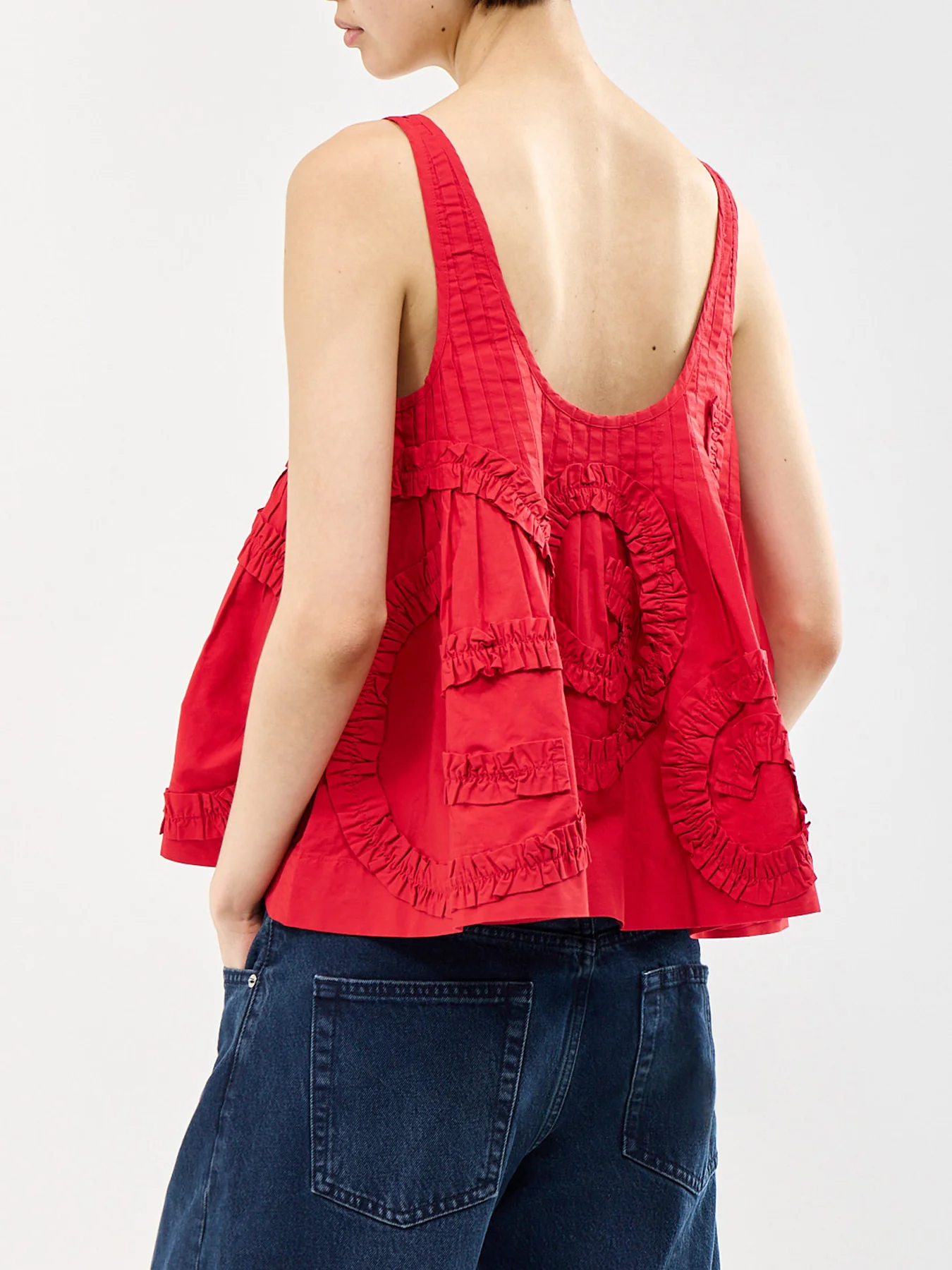 Stella Ruffle Cami Red - Image 5