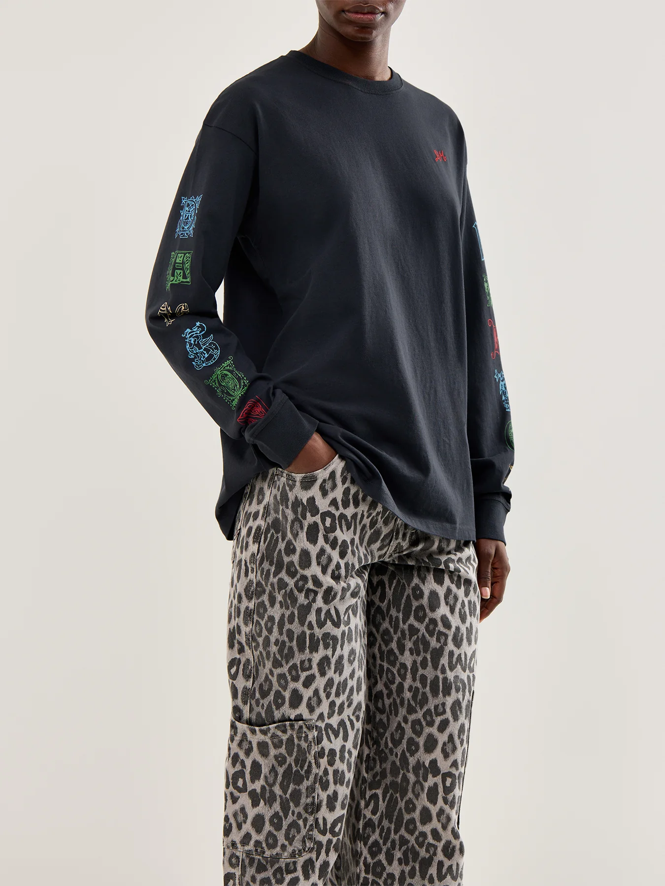 Winter Solstice Long Sleeve T Shirt Grey - Image 4