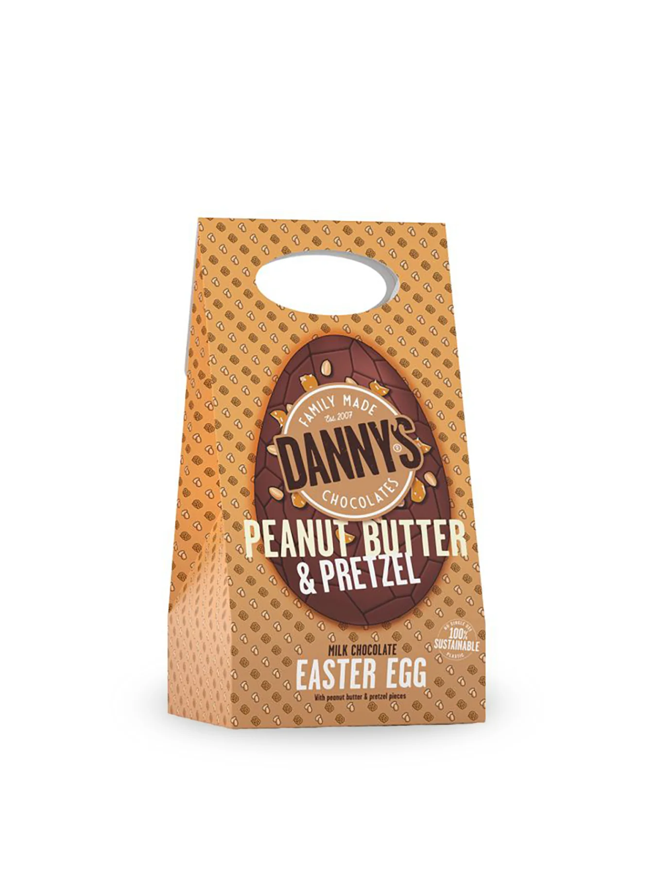 Peanut Butter and Pretzel Hollow Easter Egg