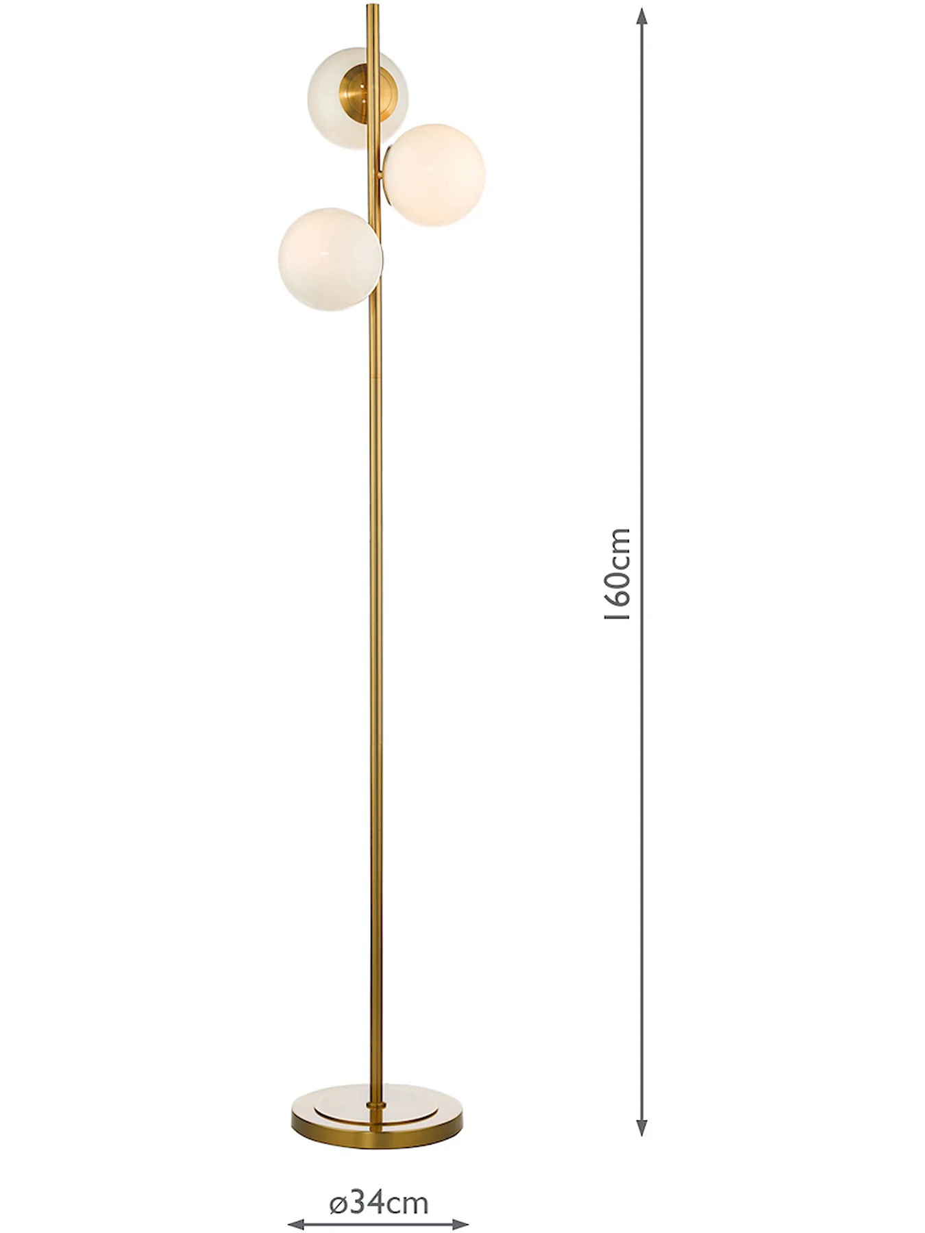 Bombazine 3 Light Floor Lamp - Image 3