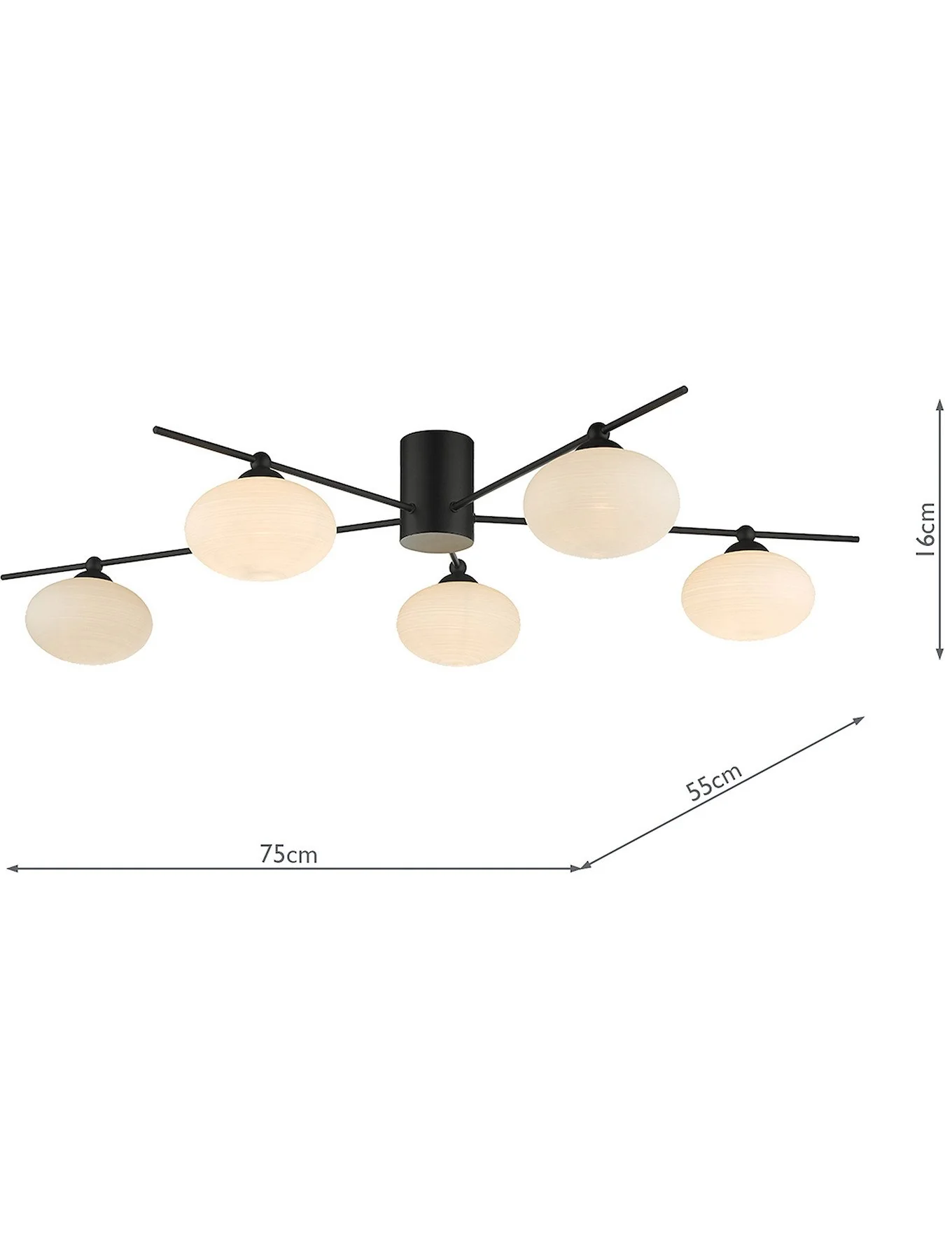 Jaspert Semi Flush Ceiling Light - Image 4
