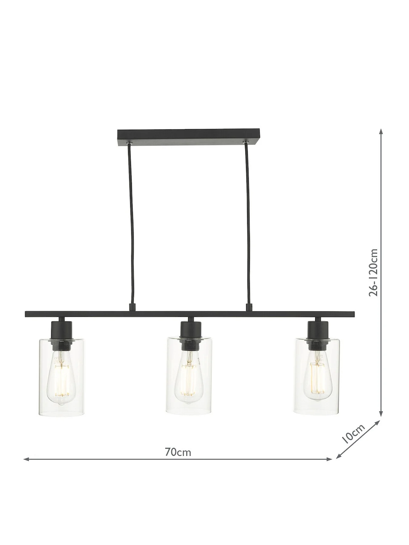 Miu 3 Light Bar Pendant - Image 4
