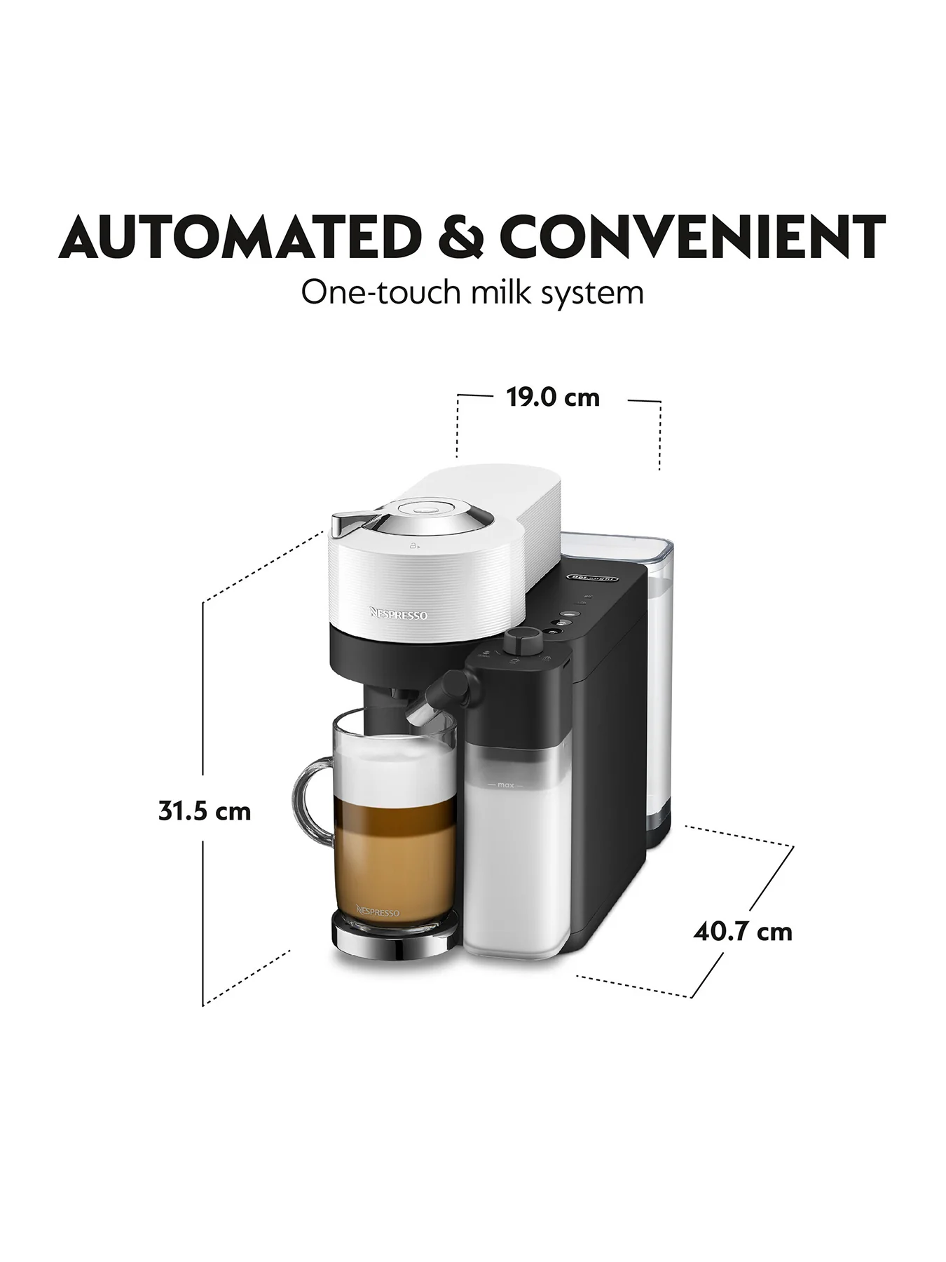 Vertuo Lattissima Coffee Machine White - Image 3