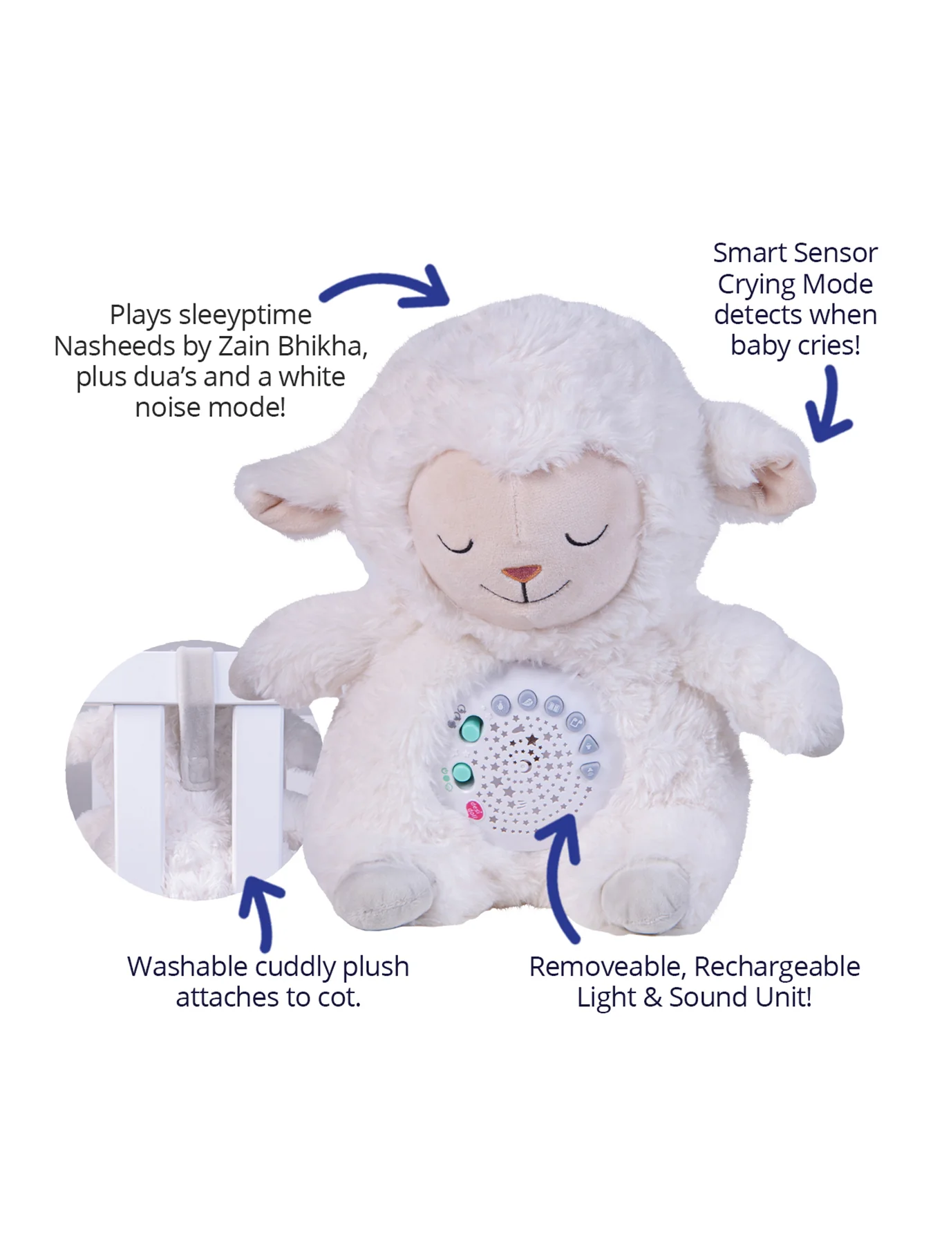 Sheepy Sleepytime Projector Plush Bedtime Soft Toy - Image 3