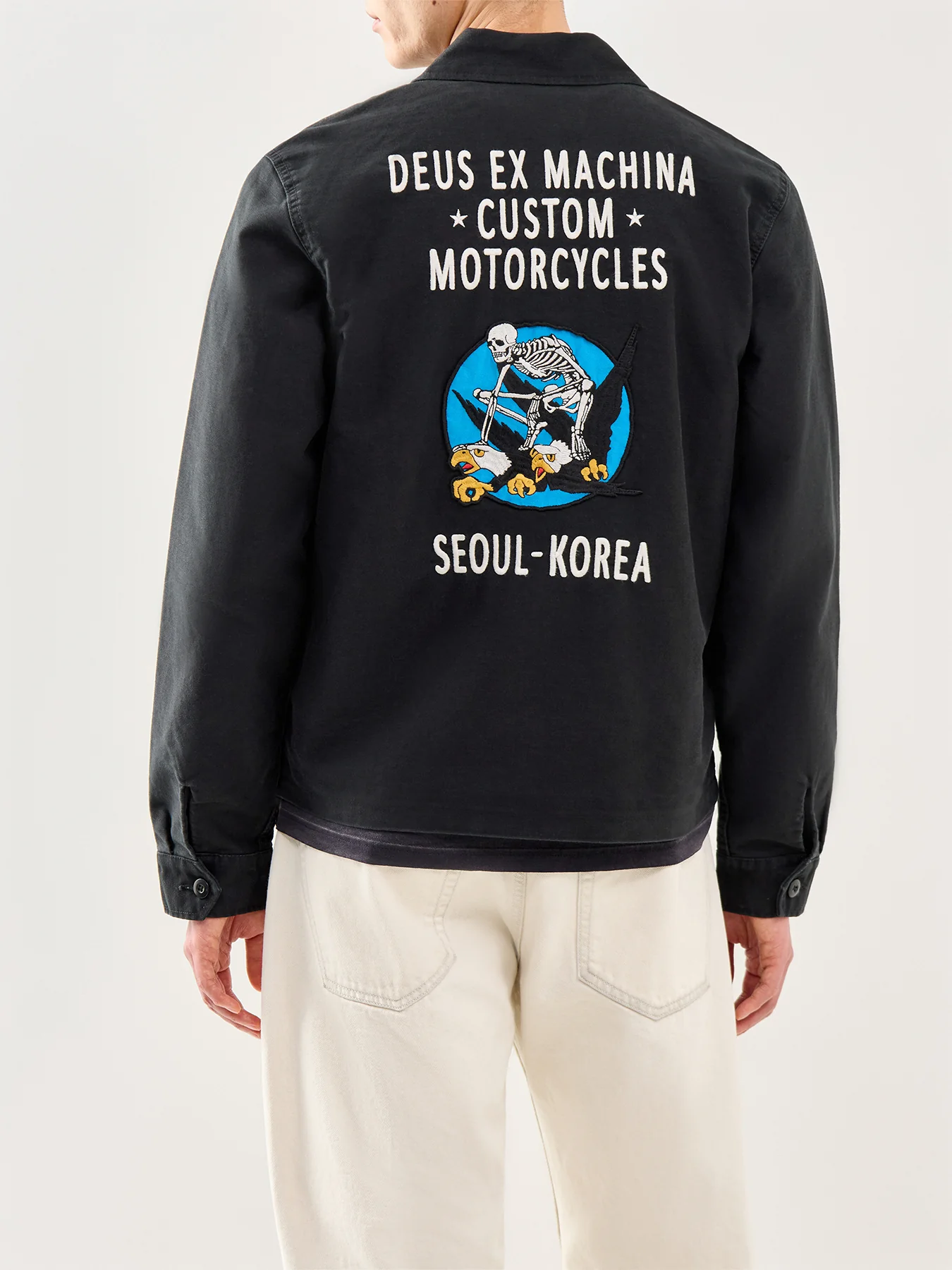 Organic Cotton Souvenir Jacket Black - Image 5