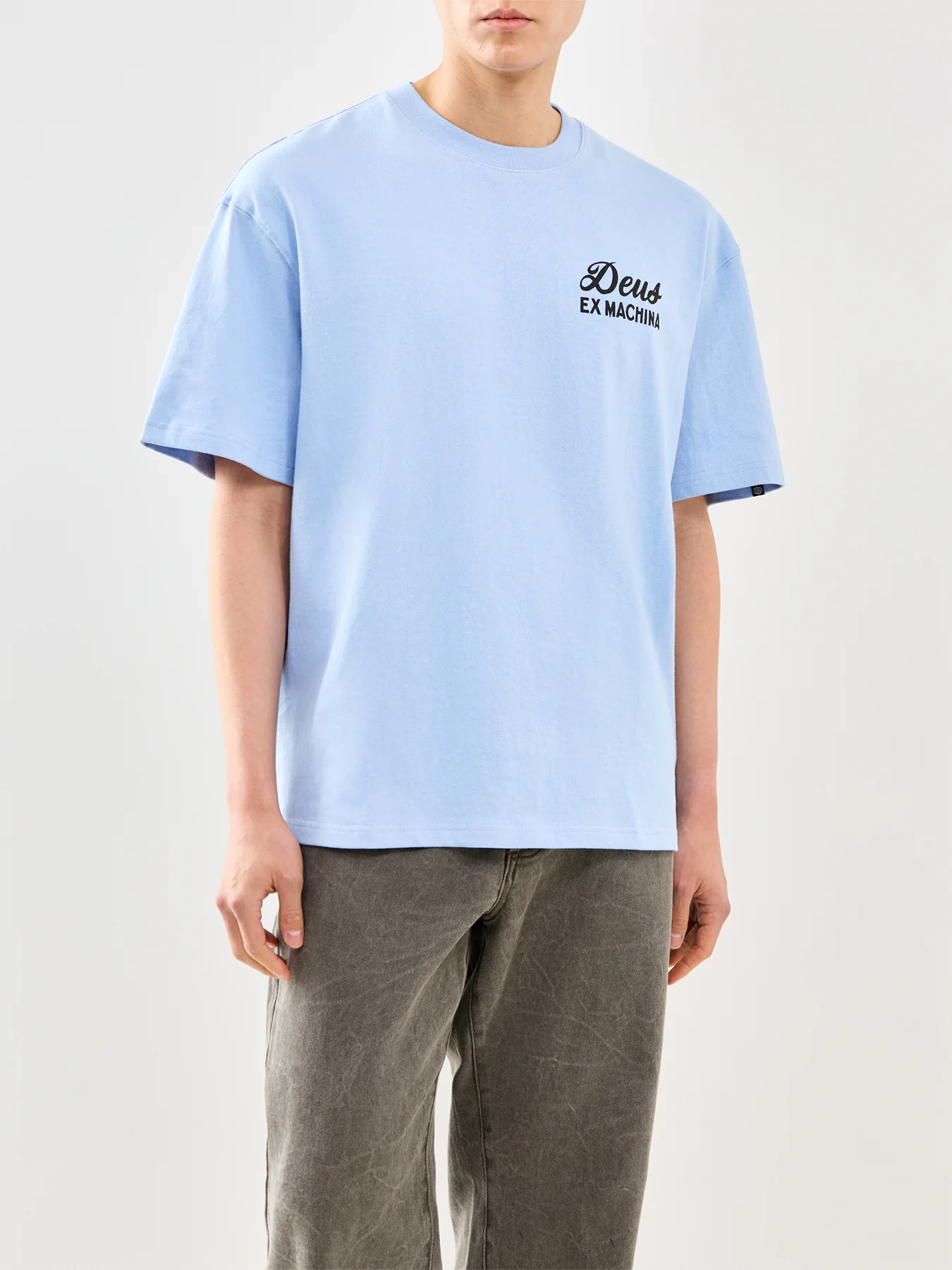 Graphic Recycled Cotton T-Shirt Blue - Image 4