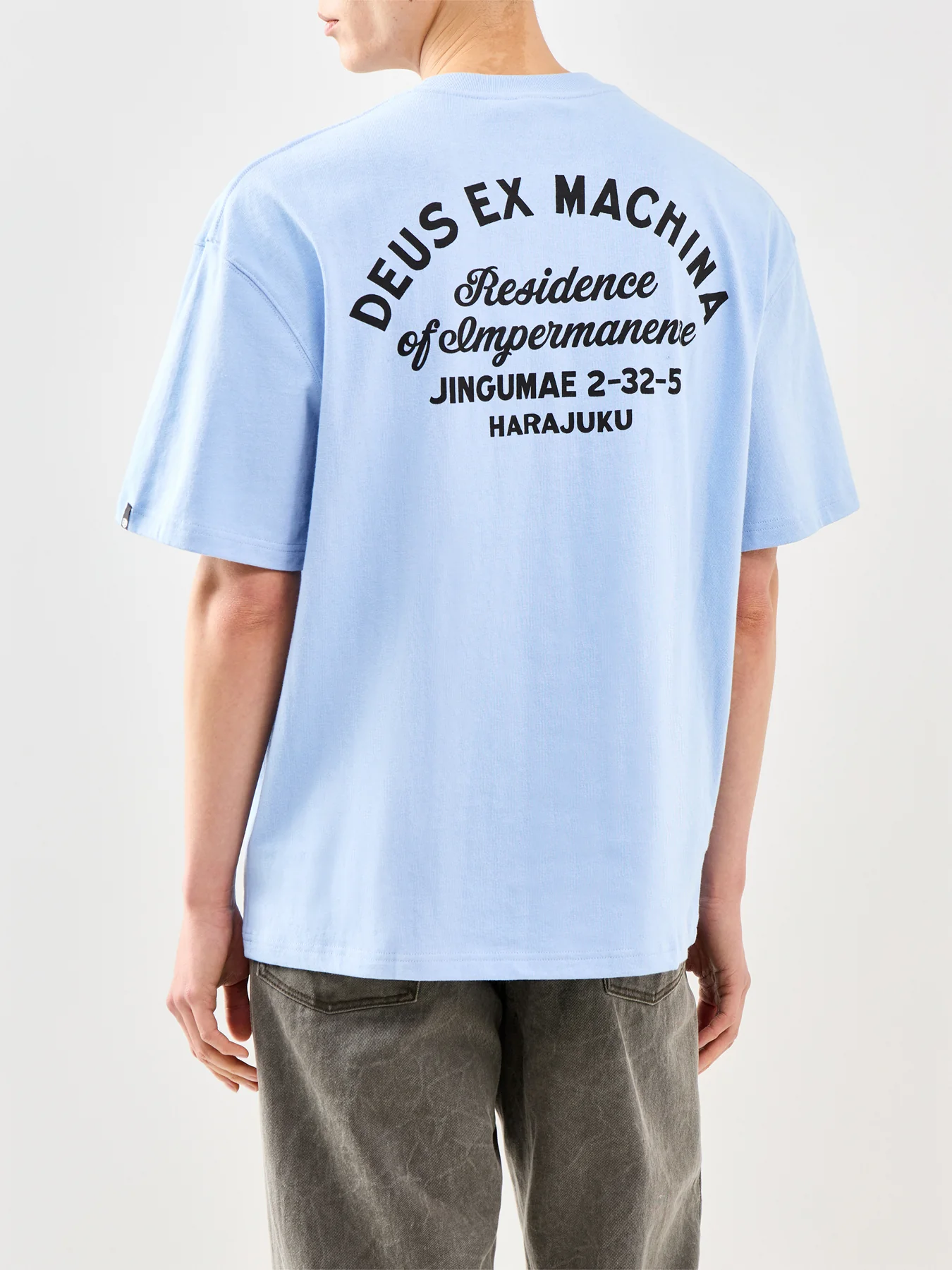Graphic Recycled Cotton T-Shirt Blue - Image 5
