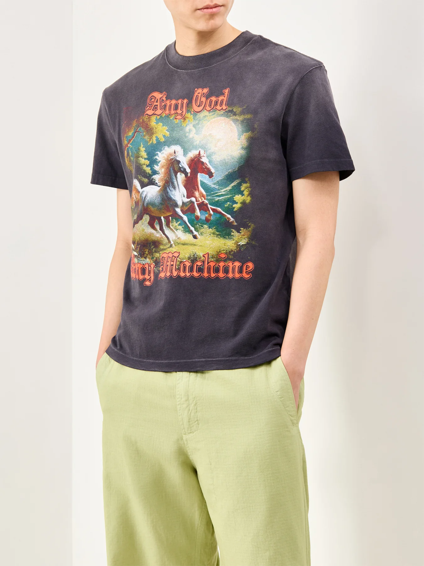 Graphic Cotton T-Shirt Black - Image 4