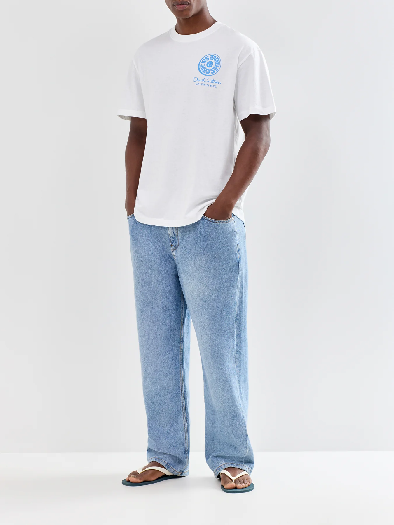 Los Angeles Address T-Shirt White - Image 2