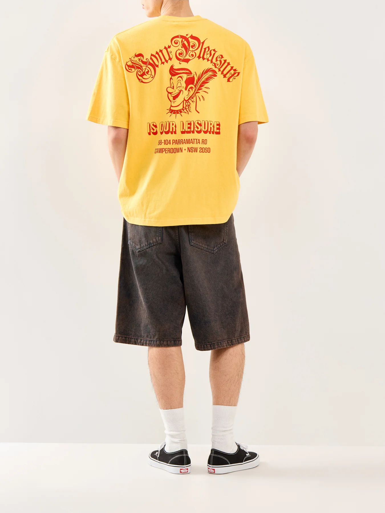 Graphic Recycled Cotton T-Shirt Yellow - Image 2