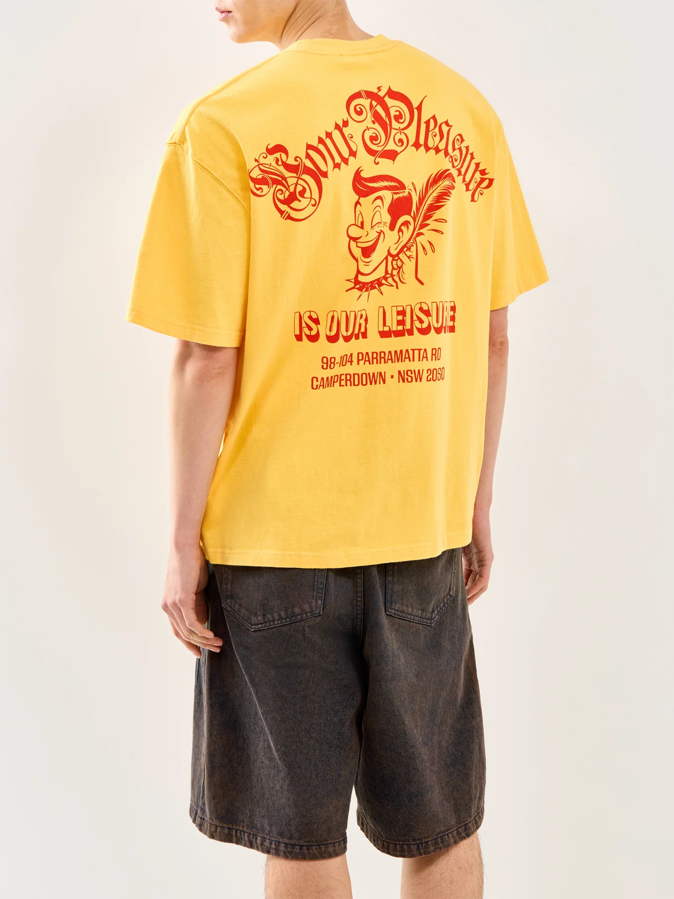 Graphic Recycled Cotton T-Shirt Yellow - Image 5