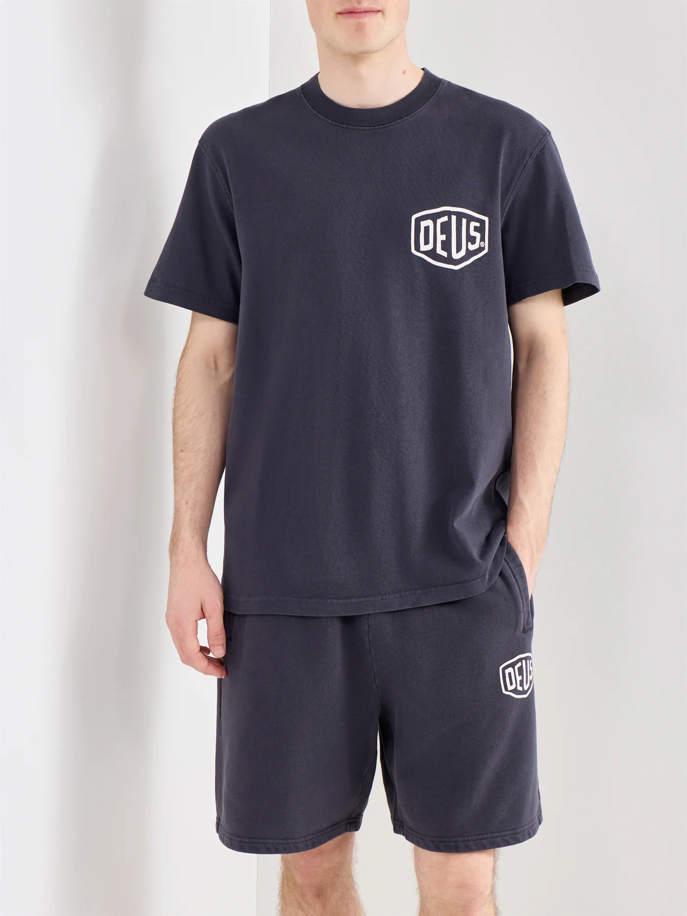Garment Dyed Organic Cotton T-Shirt Black - Image 4
