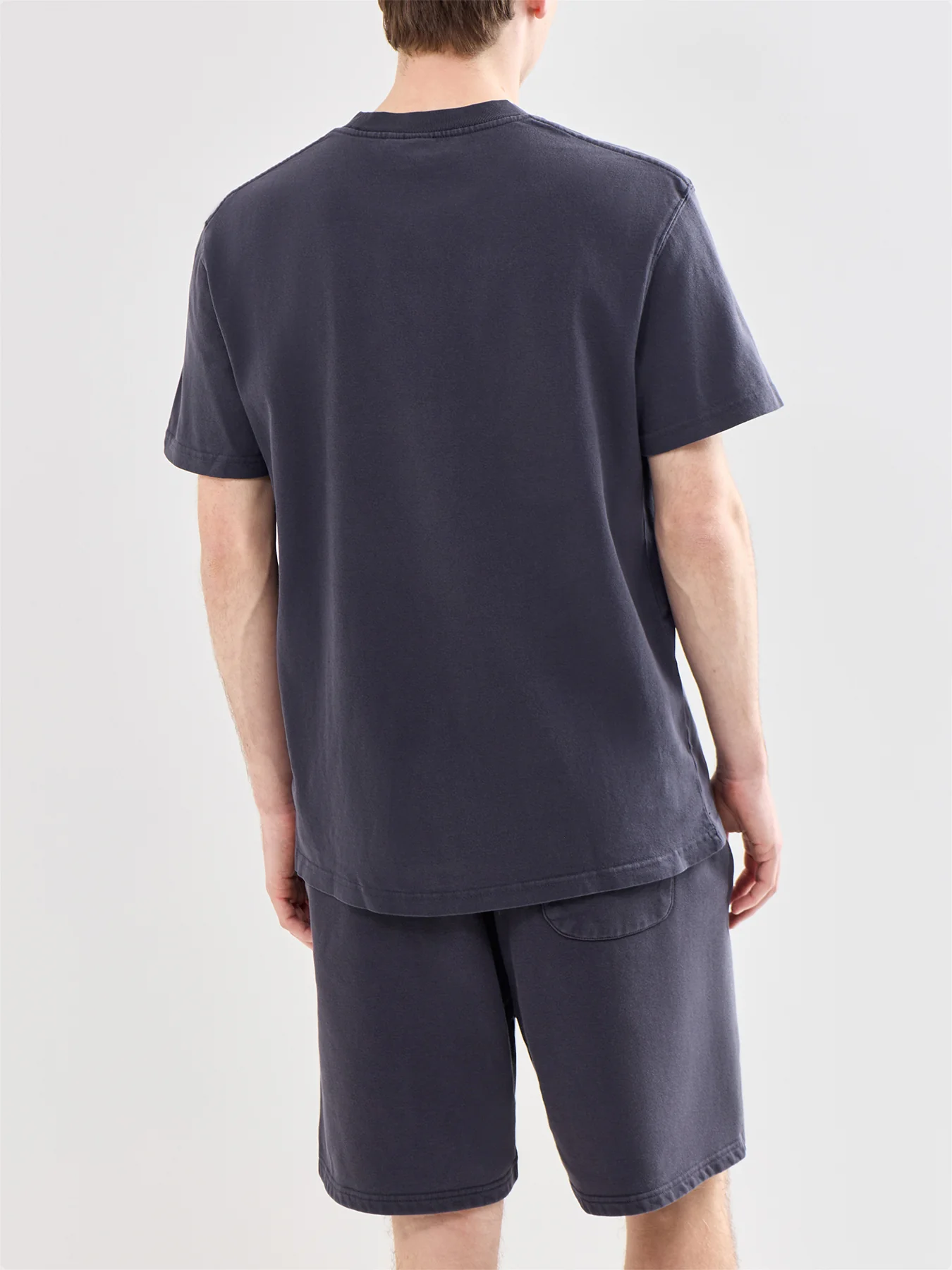 Garment Dyed Organic Cotton T-Shirt Black - Image 5