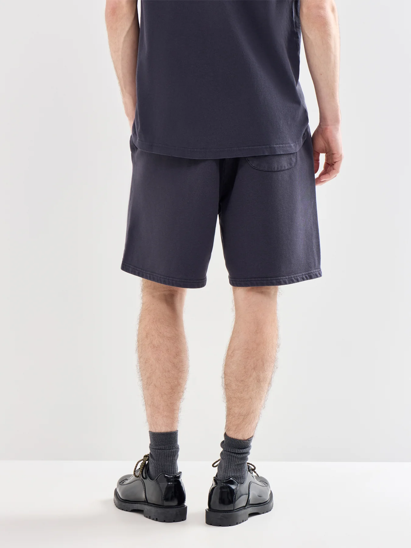 Organic Cotton Track Shorts Black - Image 5