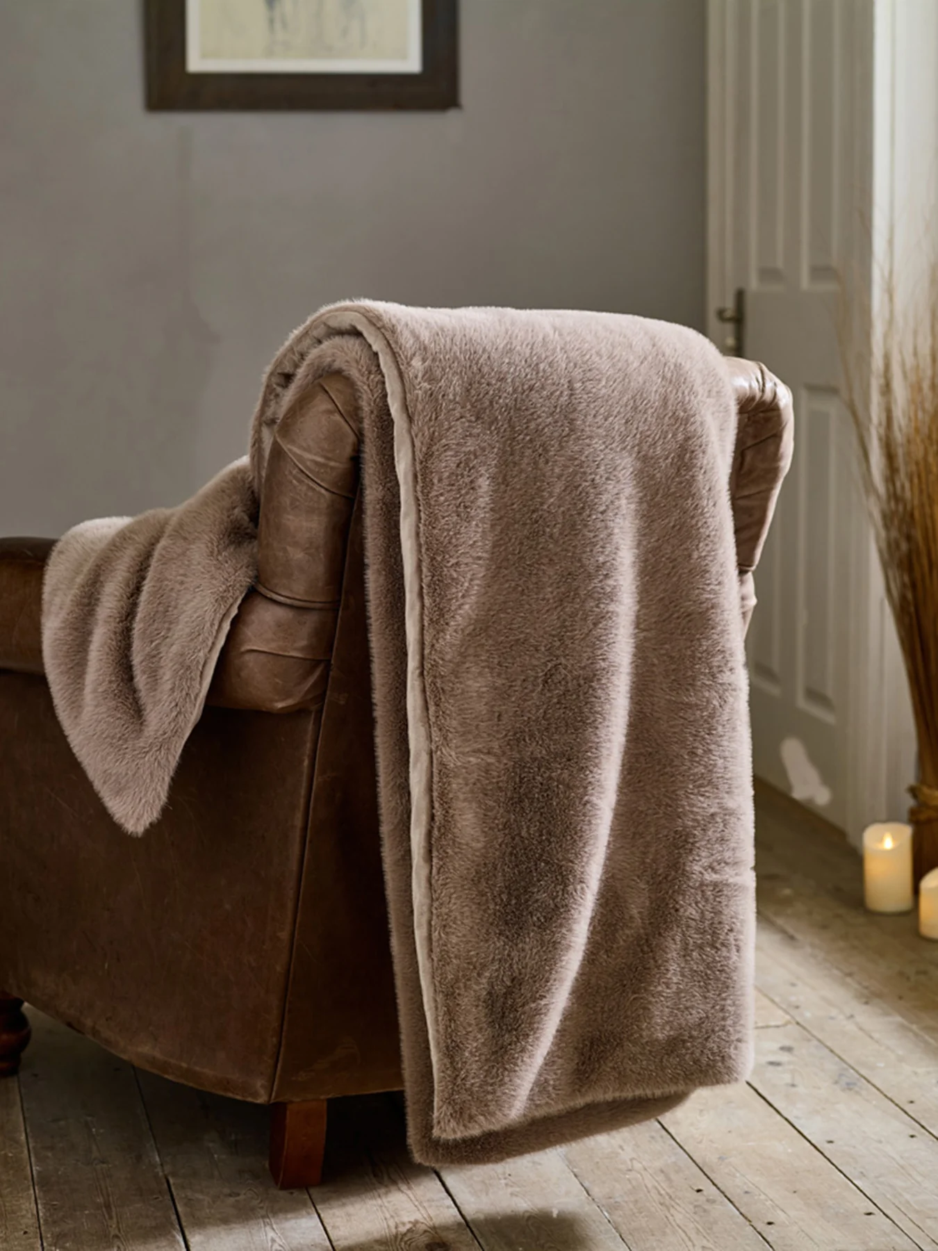 TLC Ashford Throw 130x180cm Fawn - Image 4