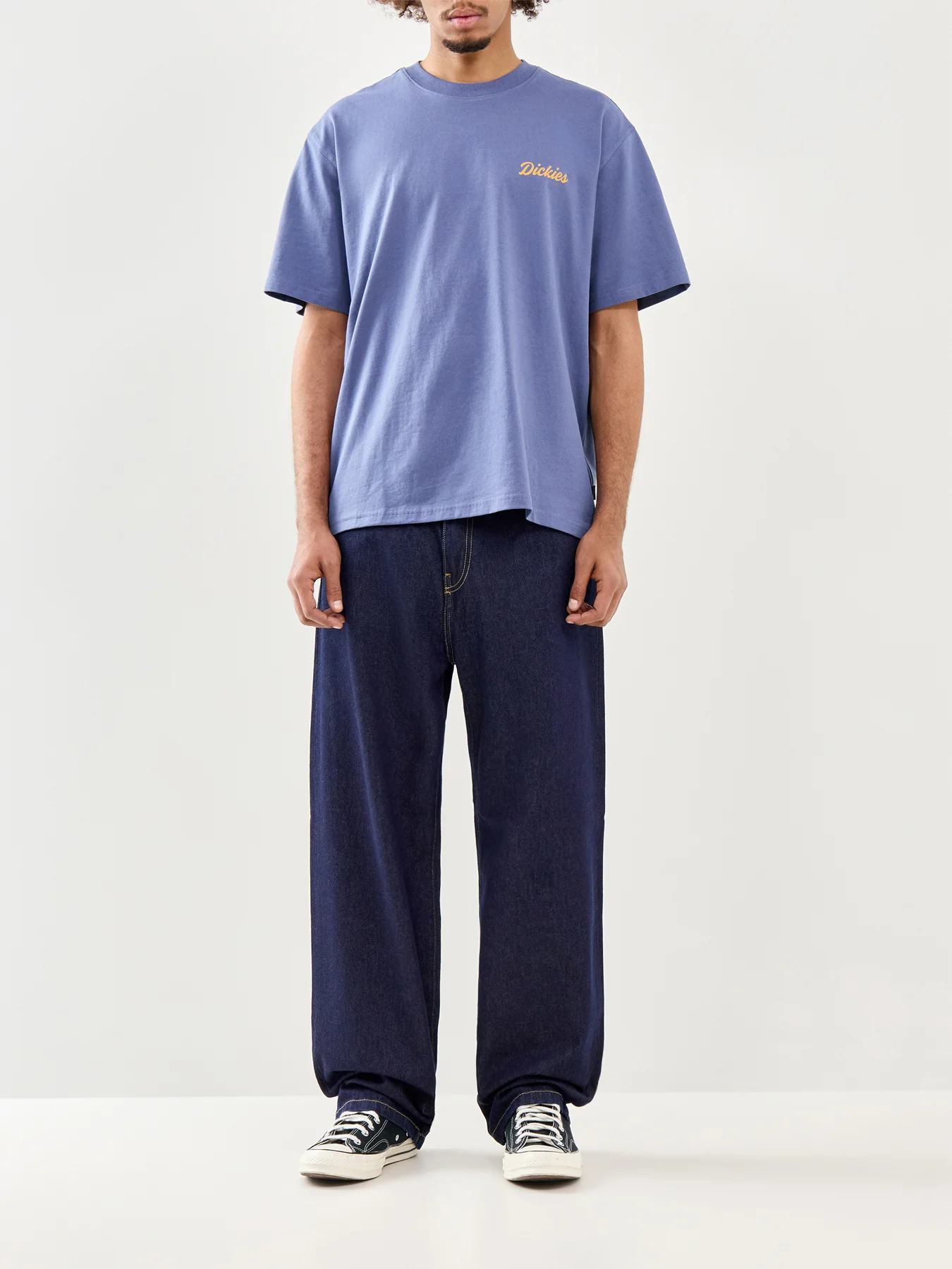 Dickies Wellsville Short Sleeve T-Shirt in Blue - Image 2