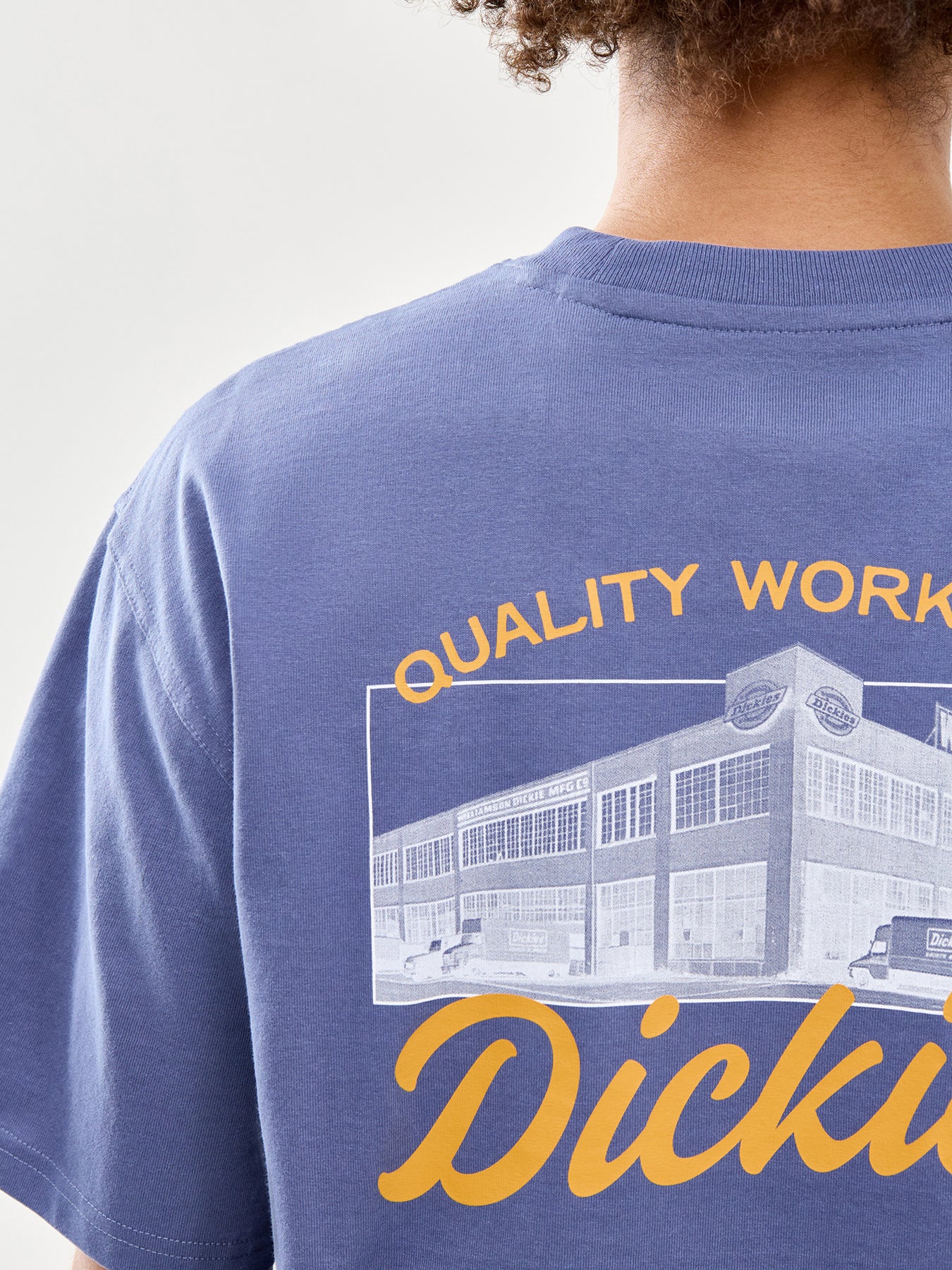 Dickies Wellsville Short Sleeve T-Shirt in Blue - Image 3