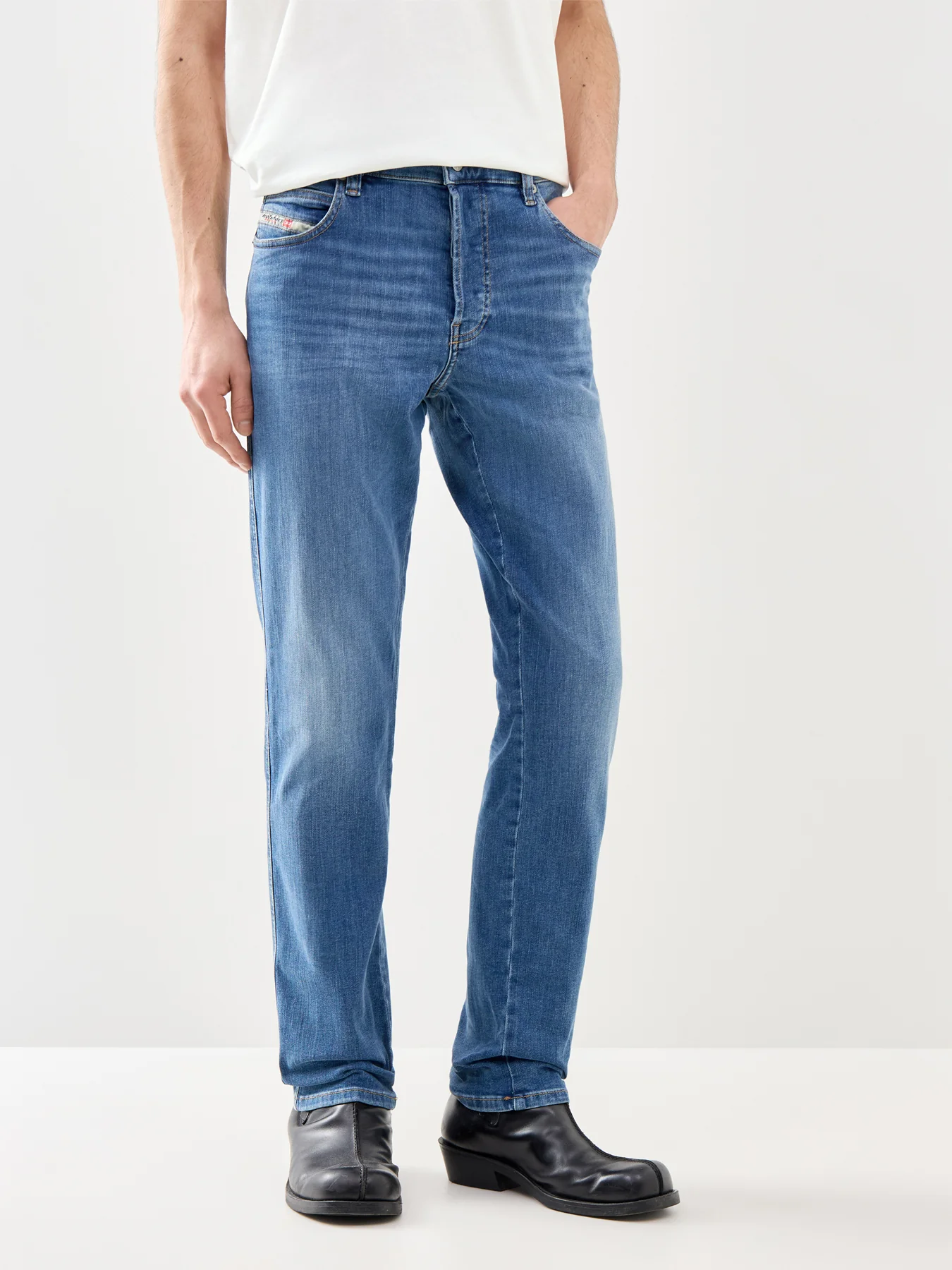 D-Vyl Slim Straight Jeans Blue - Image 4