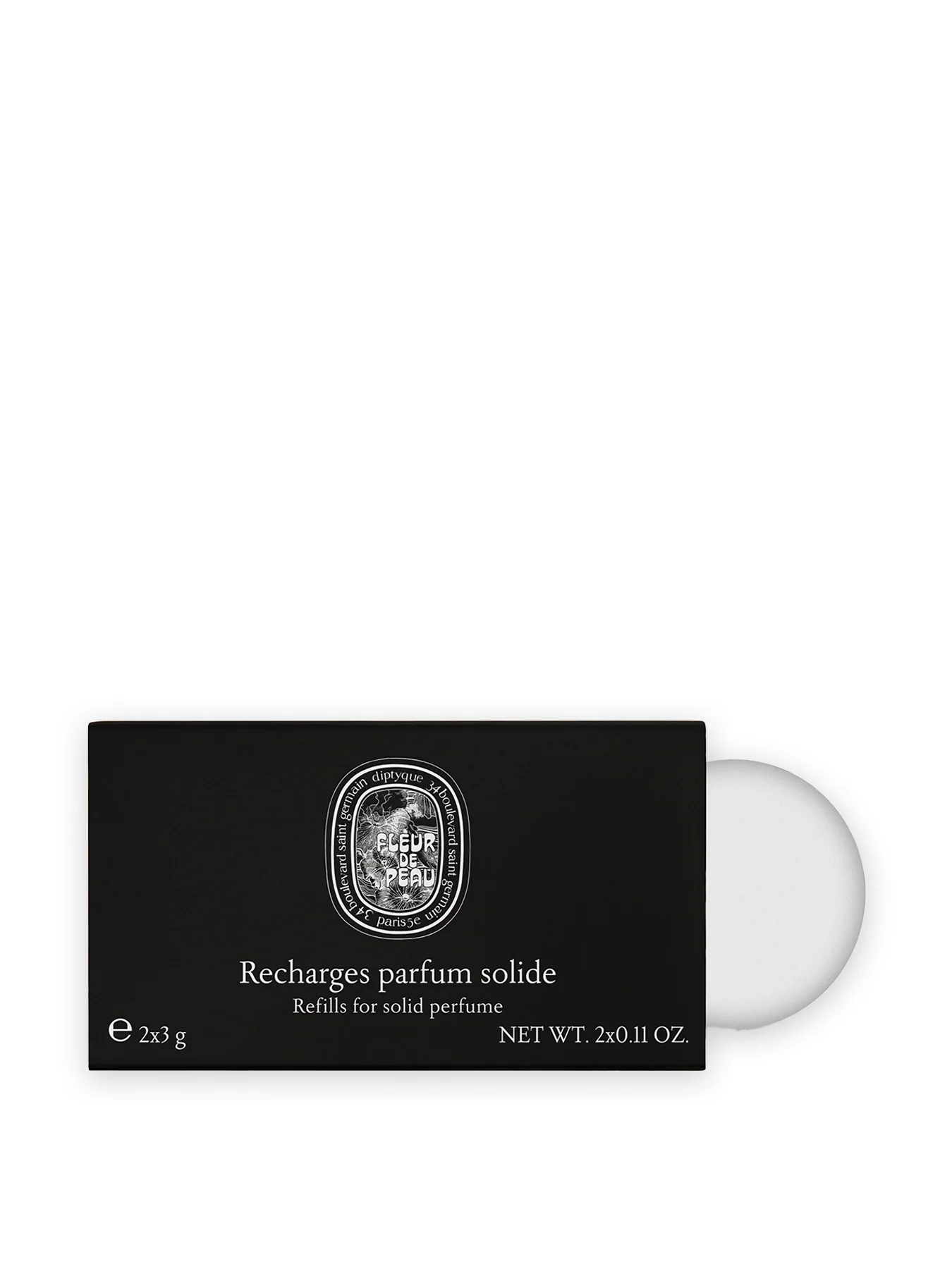 Fleur de Peau Solid Perfume Refills 2 x 3g for Soft Musky Scent
