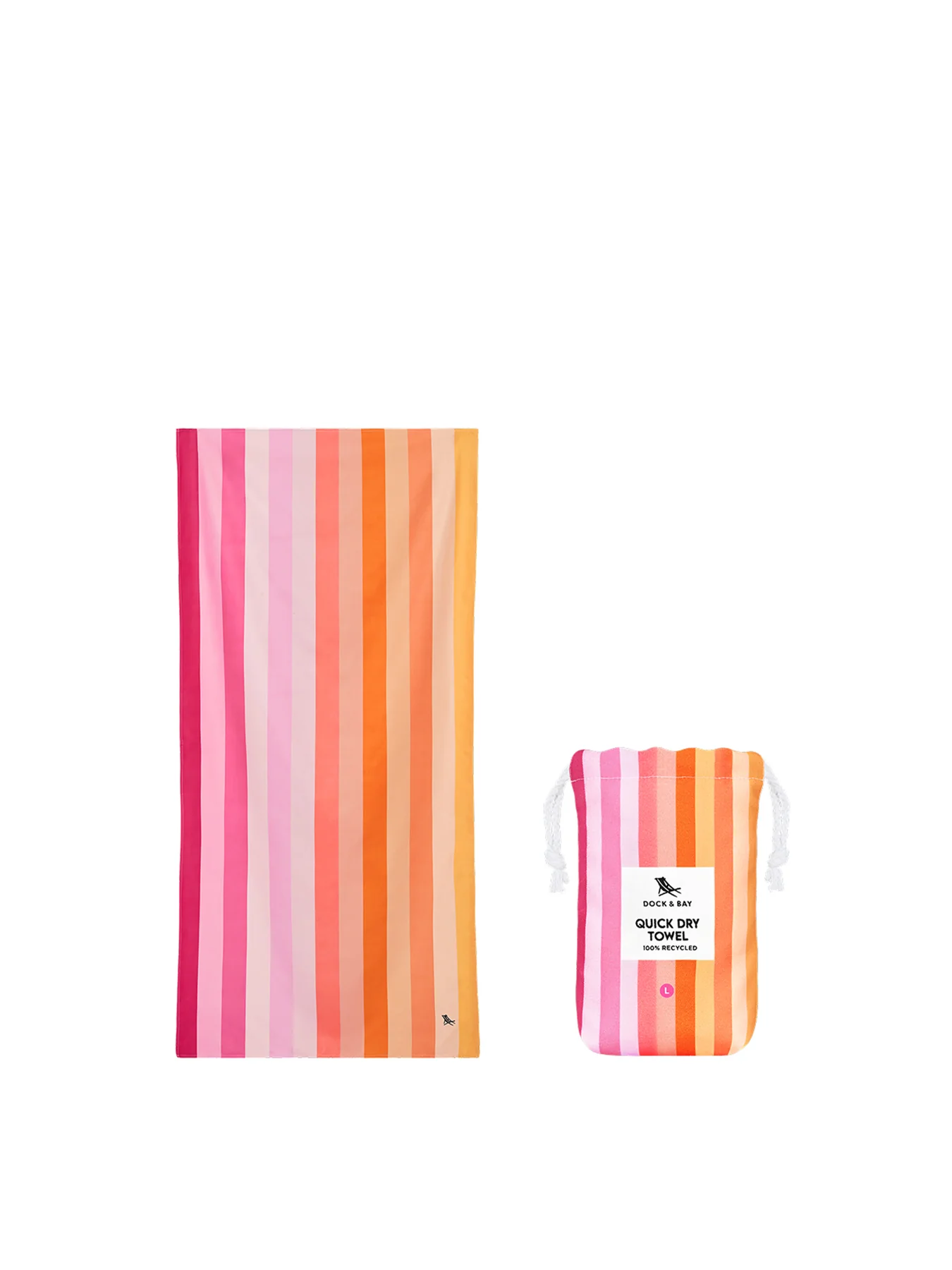 Large Beach Towel Pink - Image 2