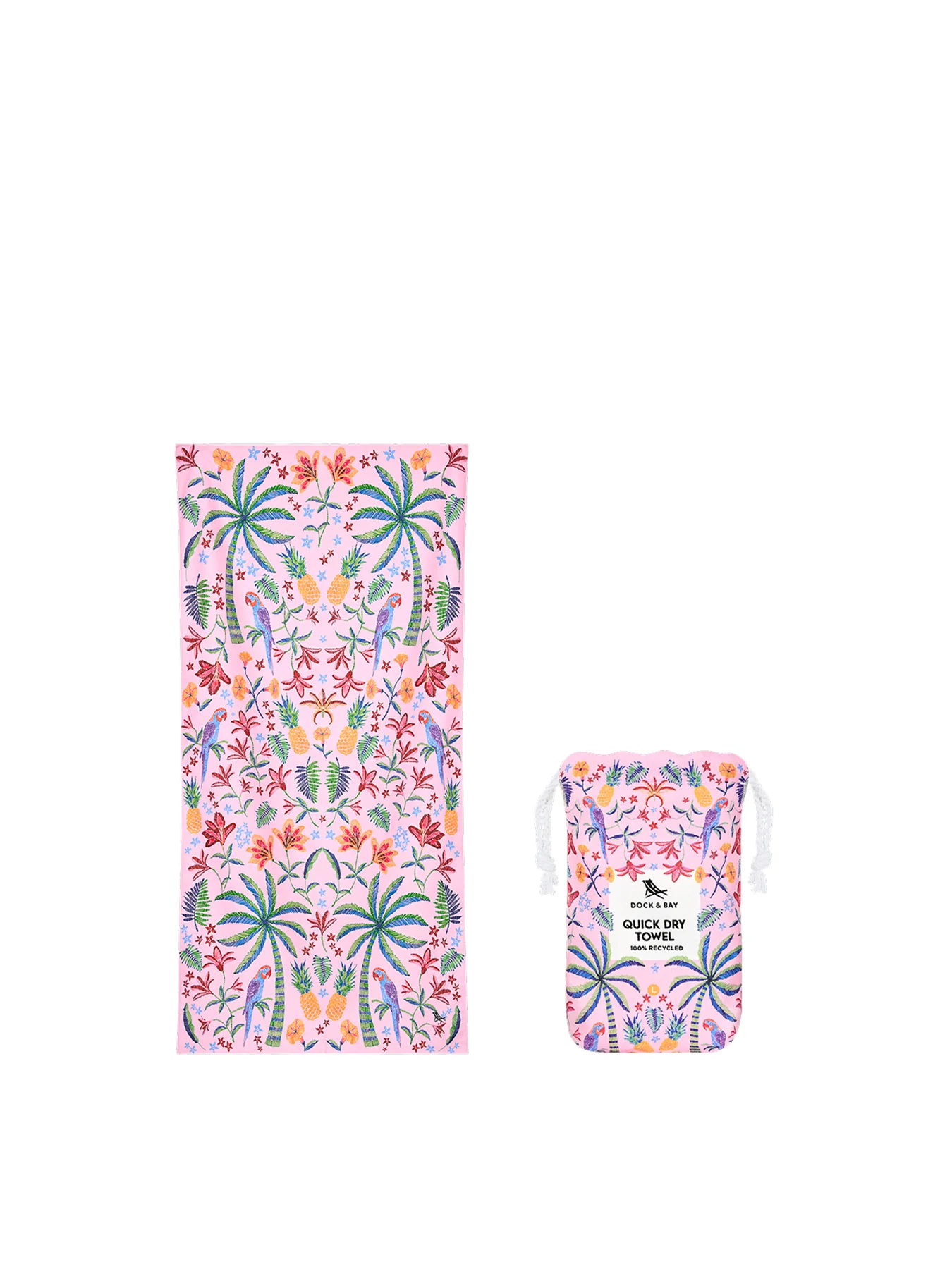 Large Beach Towel Pink - Image 2