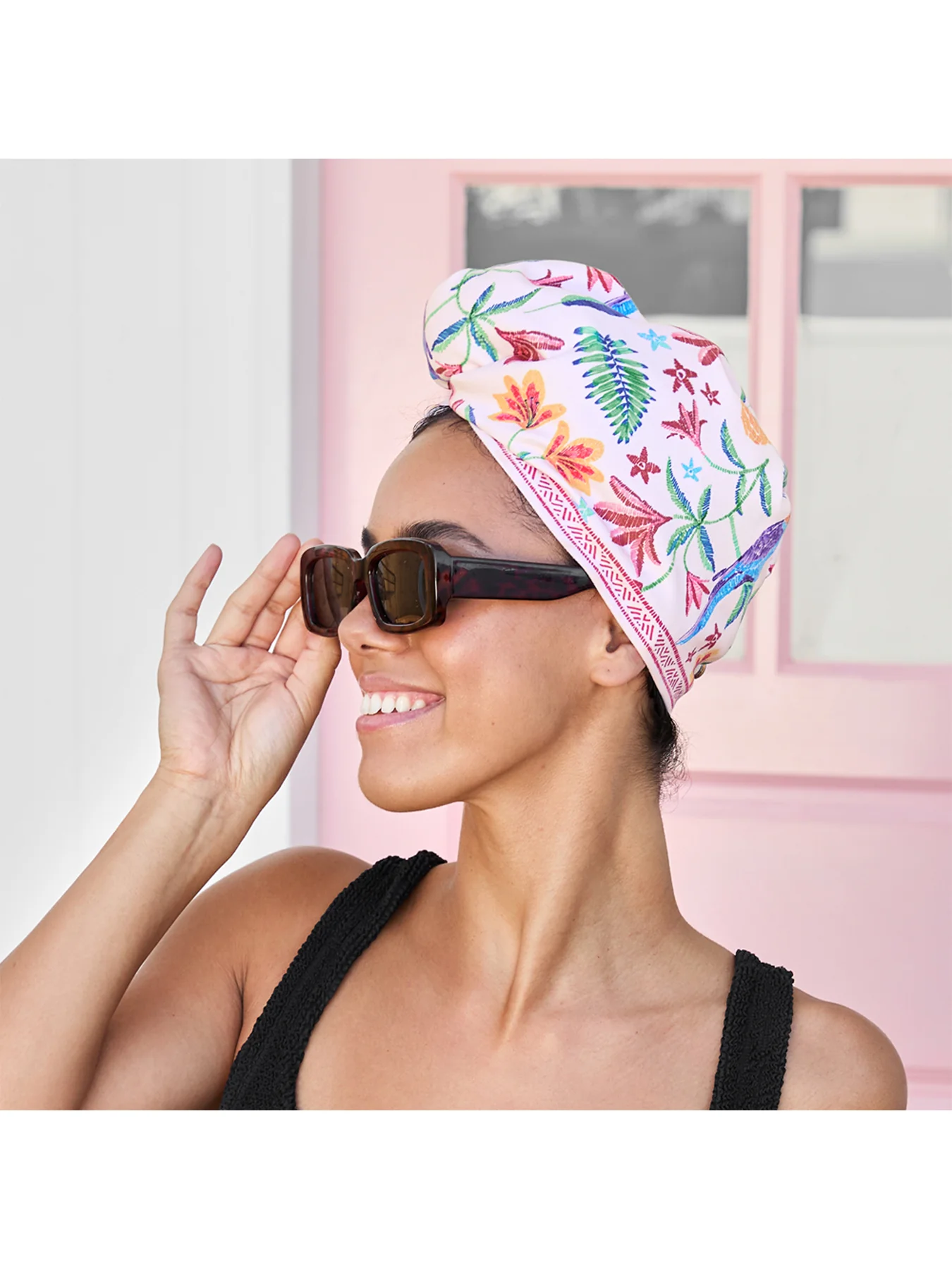 Suede Hair Wrap Pink - Image 4