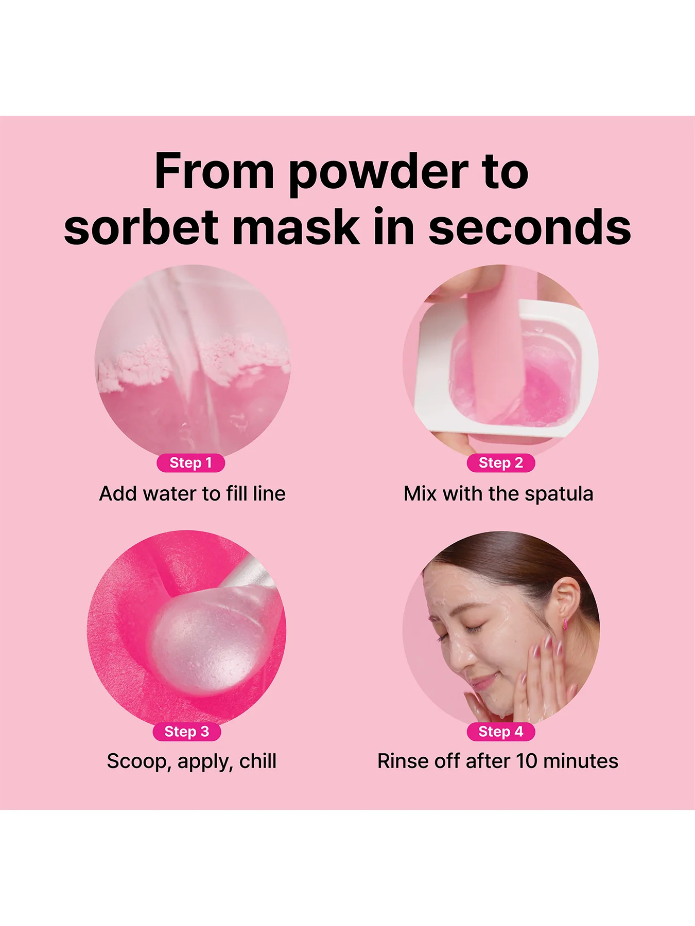 Cryo Sorbet Icy Facial Mask 4 Pack - Image 3