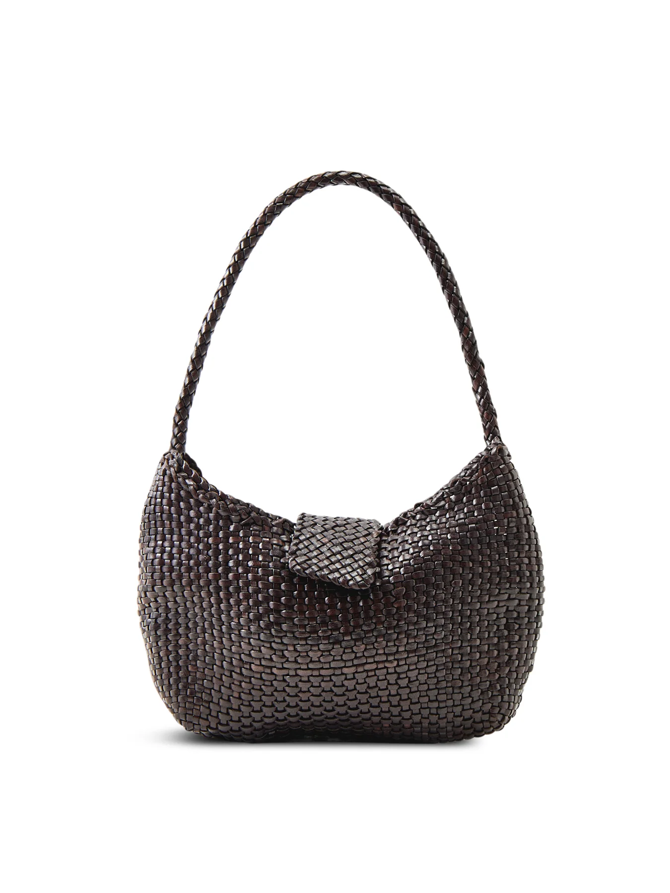 Dragon Diffusion x Rixo Saoirse Leather Shoulder Bag Brown