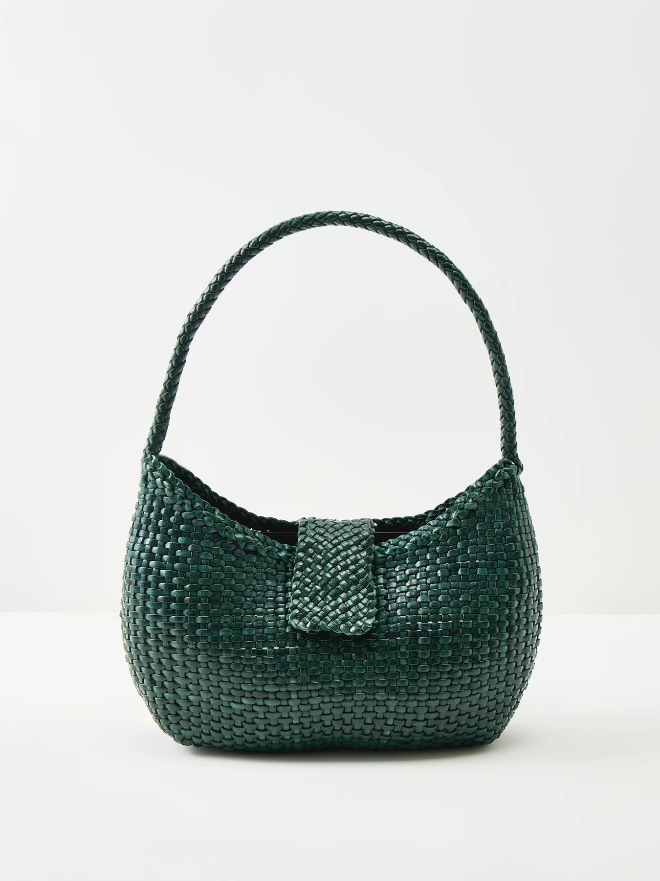 Dragon Diffusion x Rixo Saoirse Leather Shoulder Bag Green - Image 6