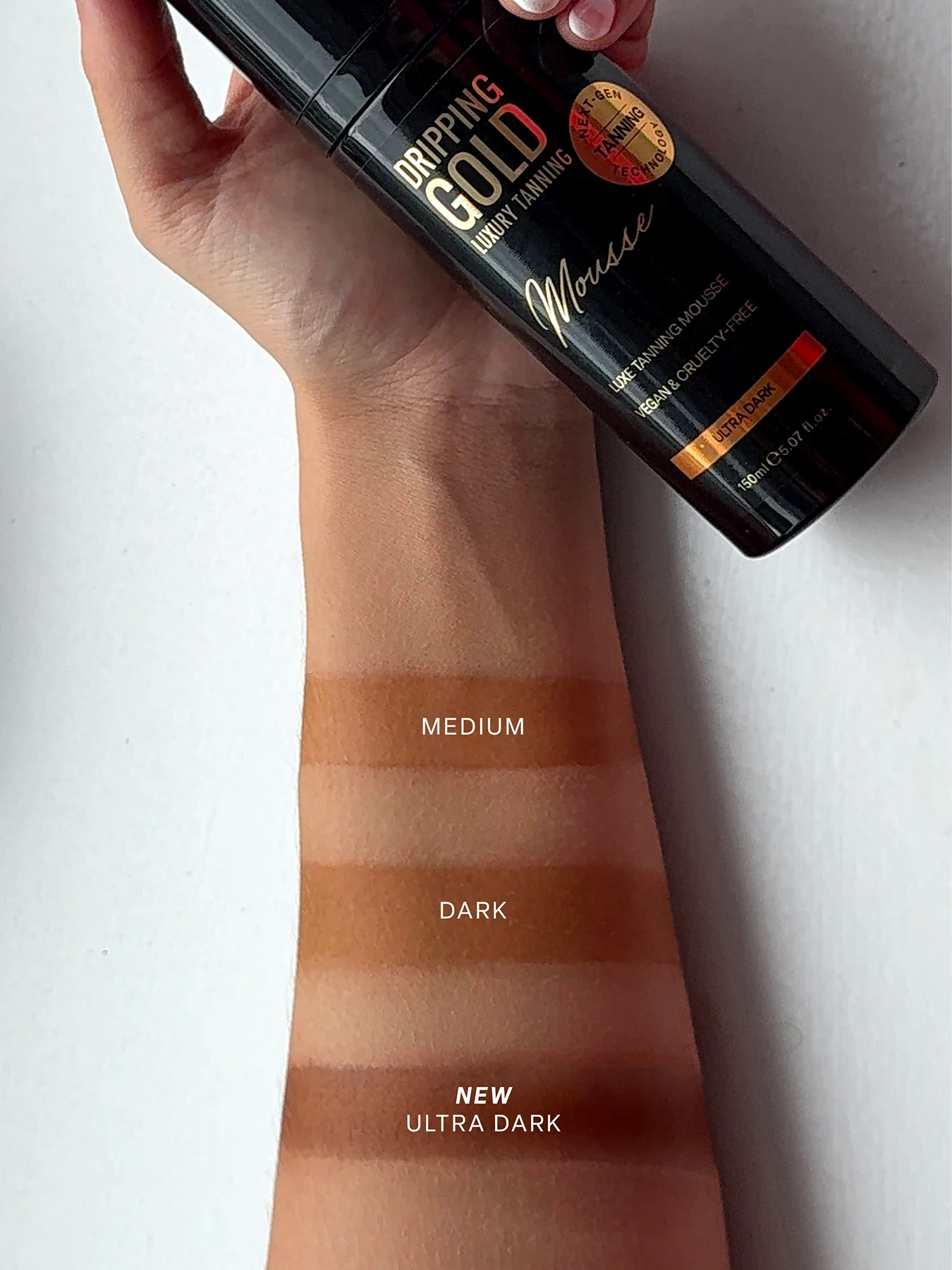 Luxury Tanning Mousse Medium 150ml - Image 2