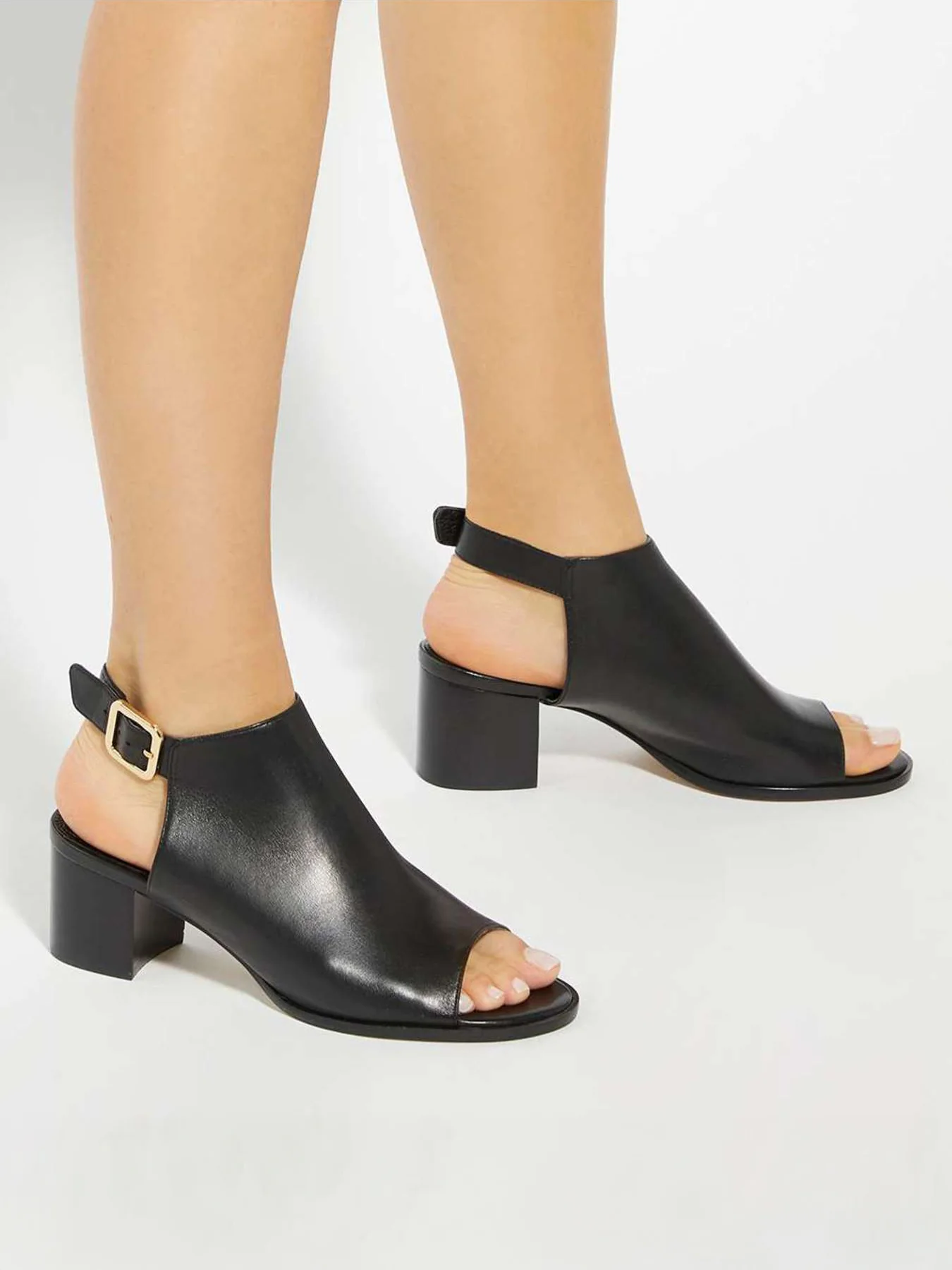Joupin Leather Ballet Flats Black - Image 2