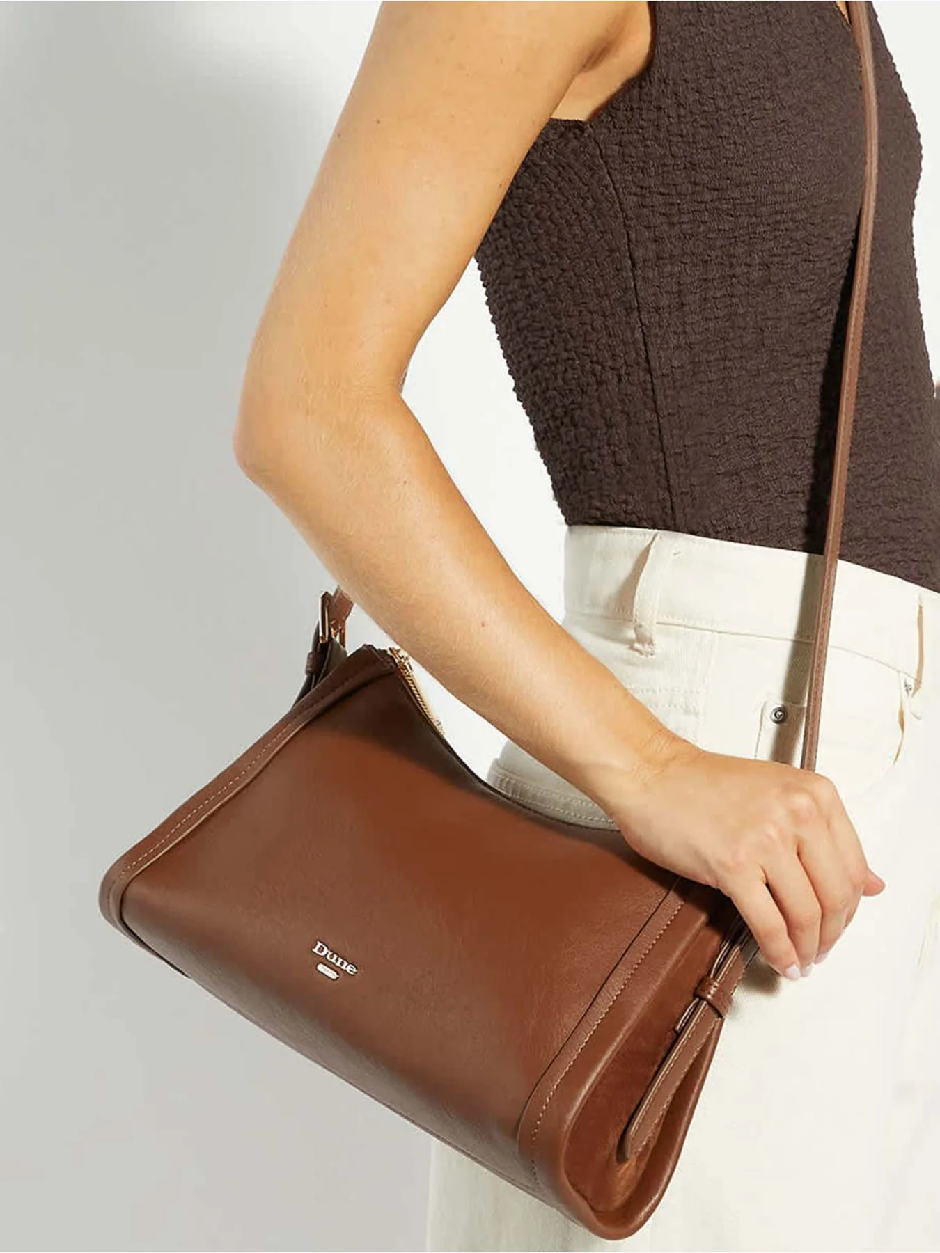Declare Leather Shoulder Bag Brown - Image 2