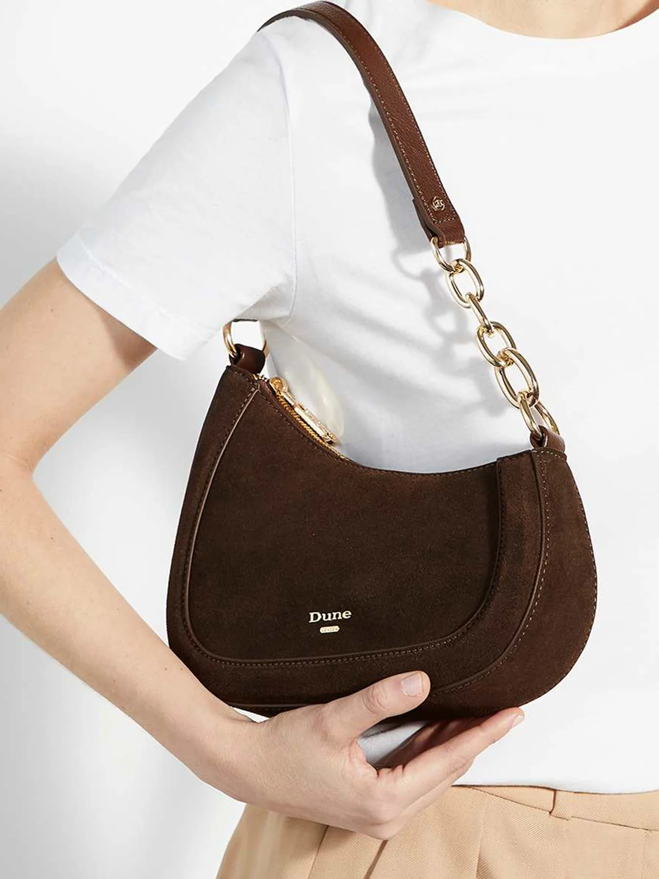 Direction Shoulder Bag Brown - Image 5