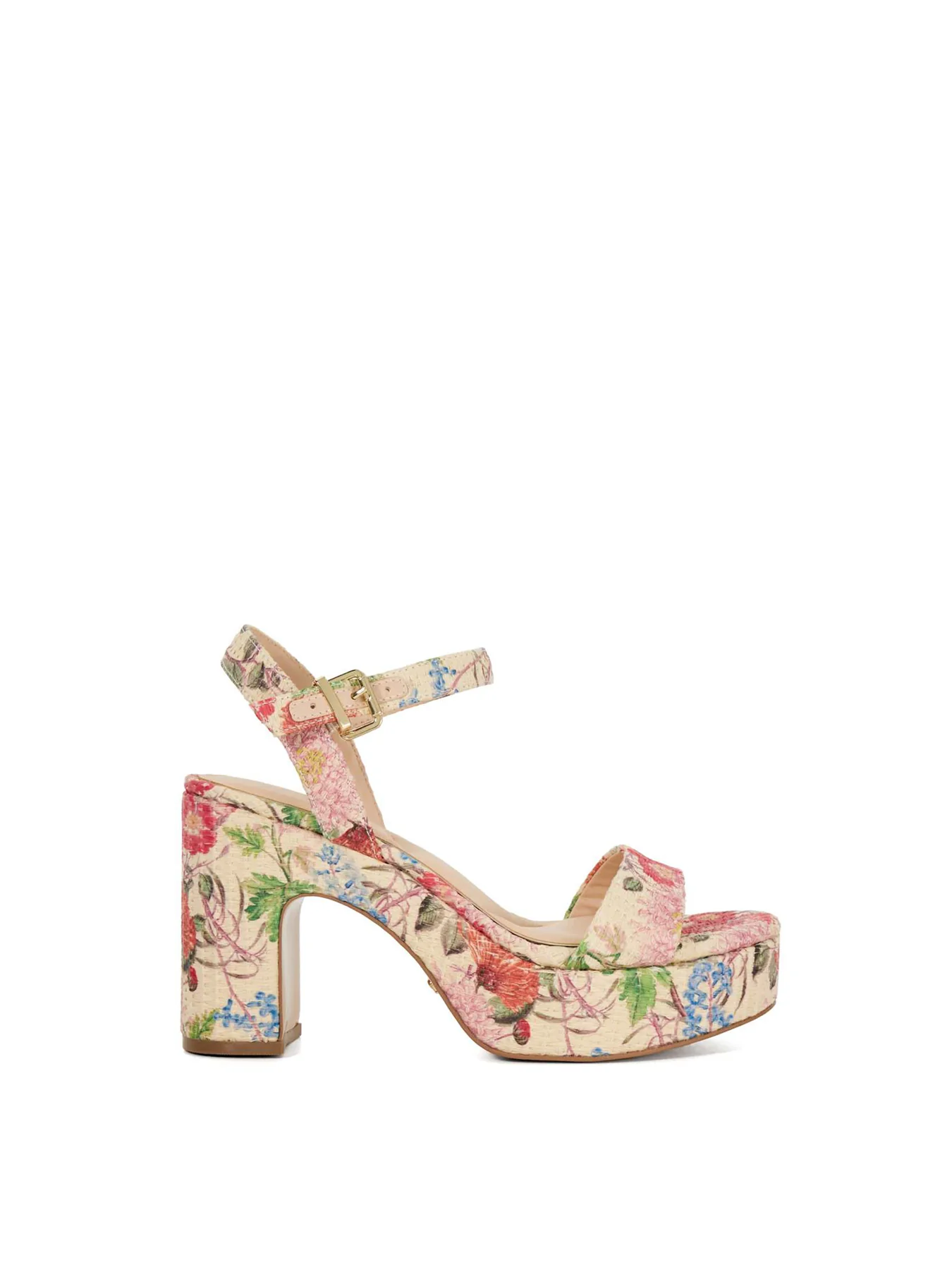 Monotone Heeled Sandals Multi