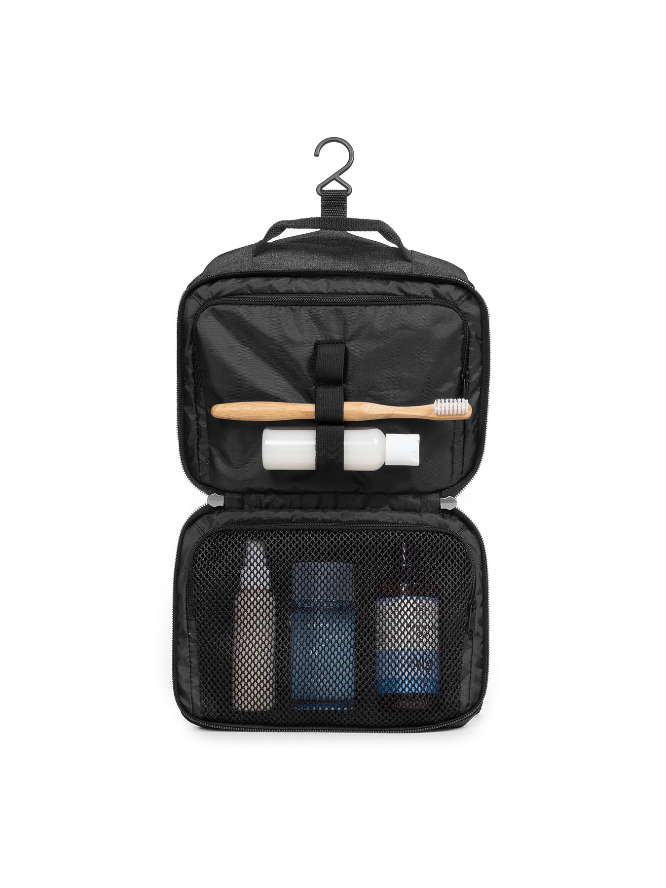 Road Kit Toiletry Bag Black Denim - Image 4