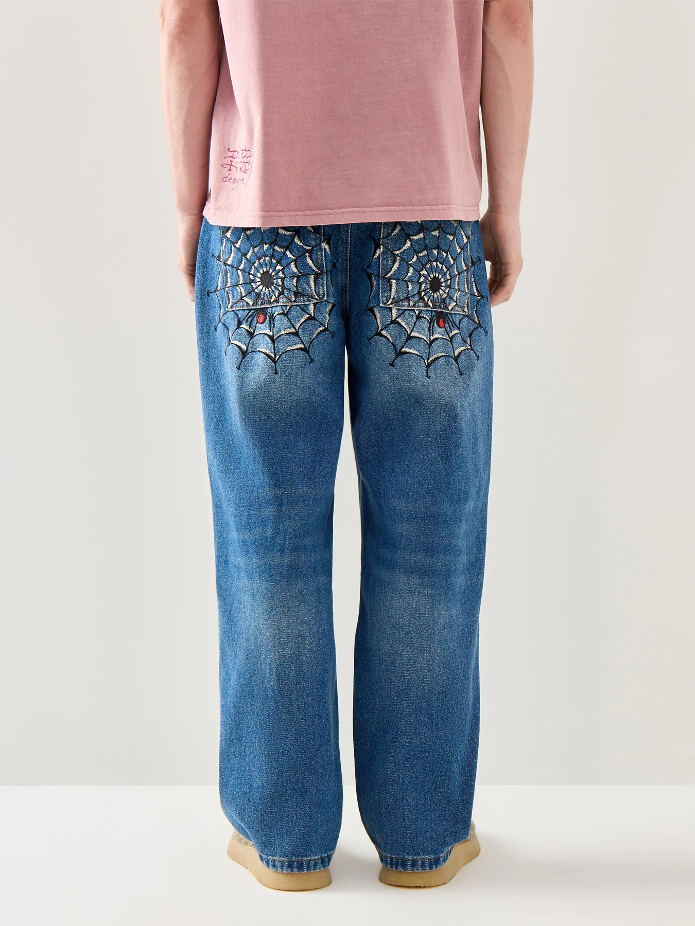 Black Widow Oversized Jeans Blue - Image 5