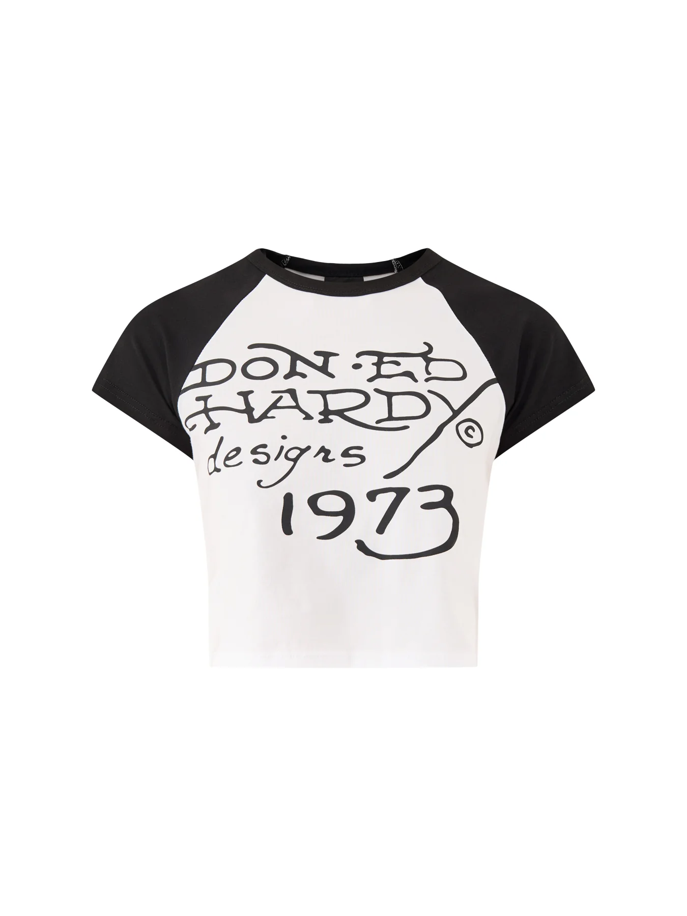 Drawn Panther Ringer T-Shirt White