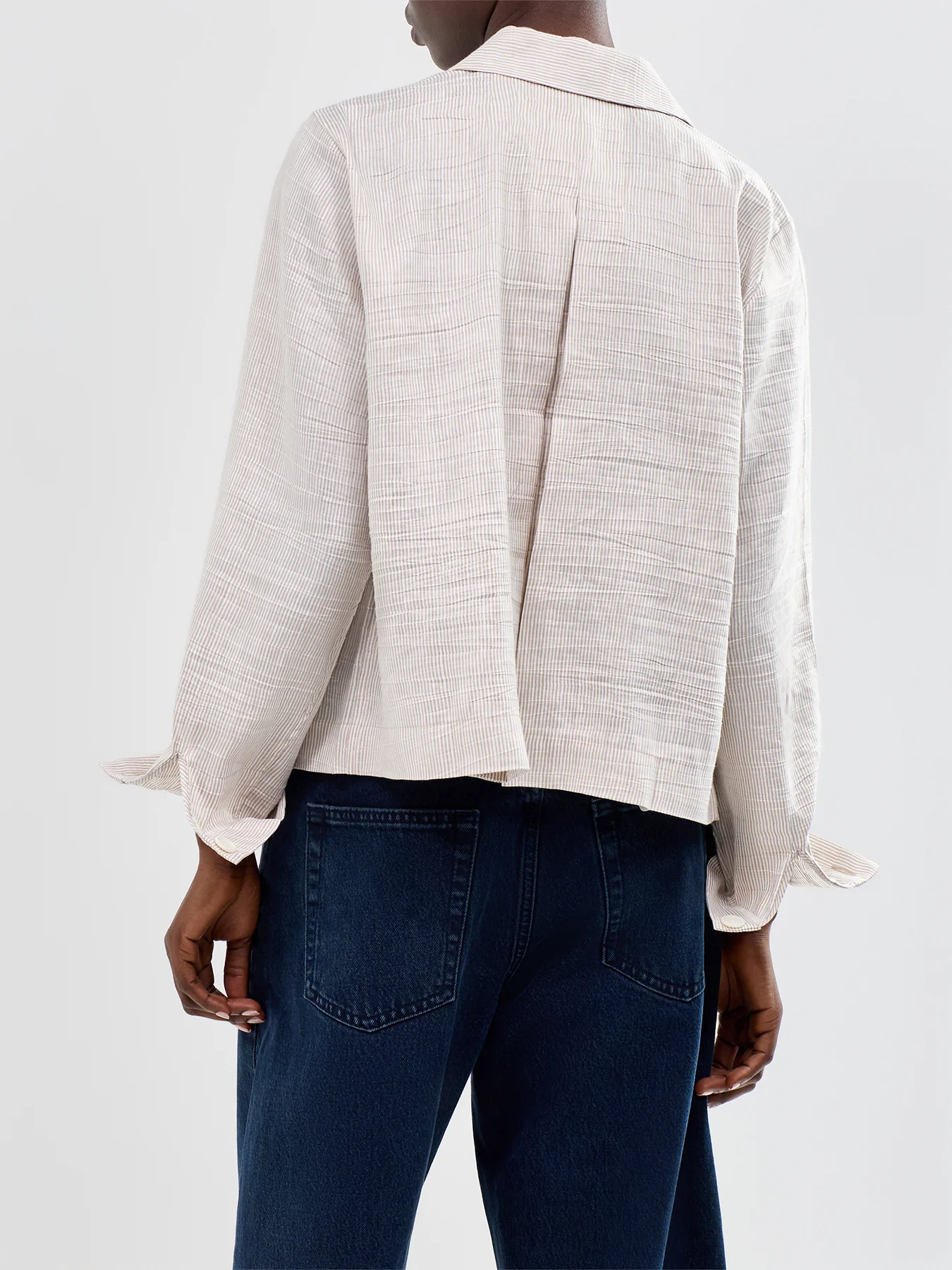 Classic Collar A-Line Jacket - Image 5