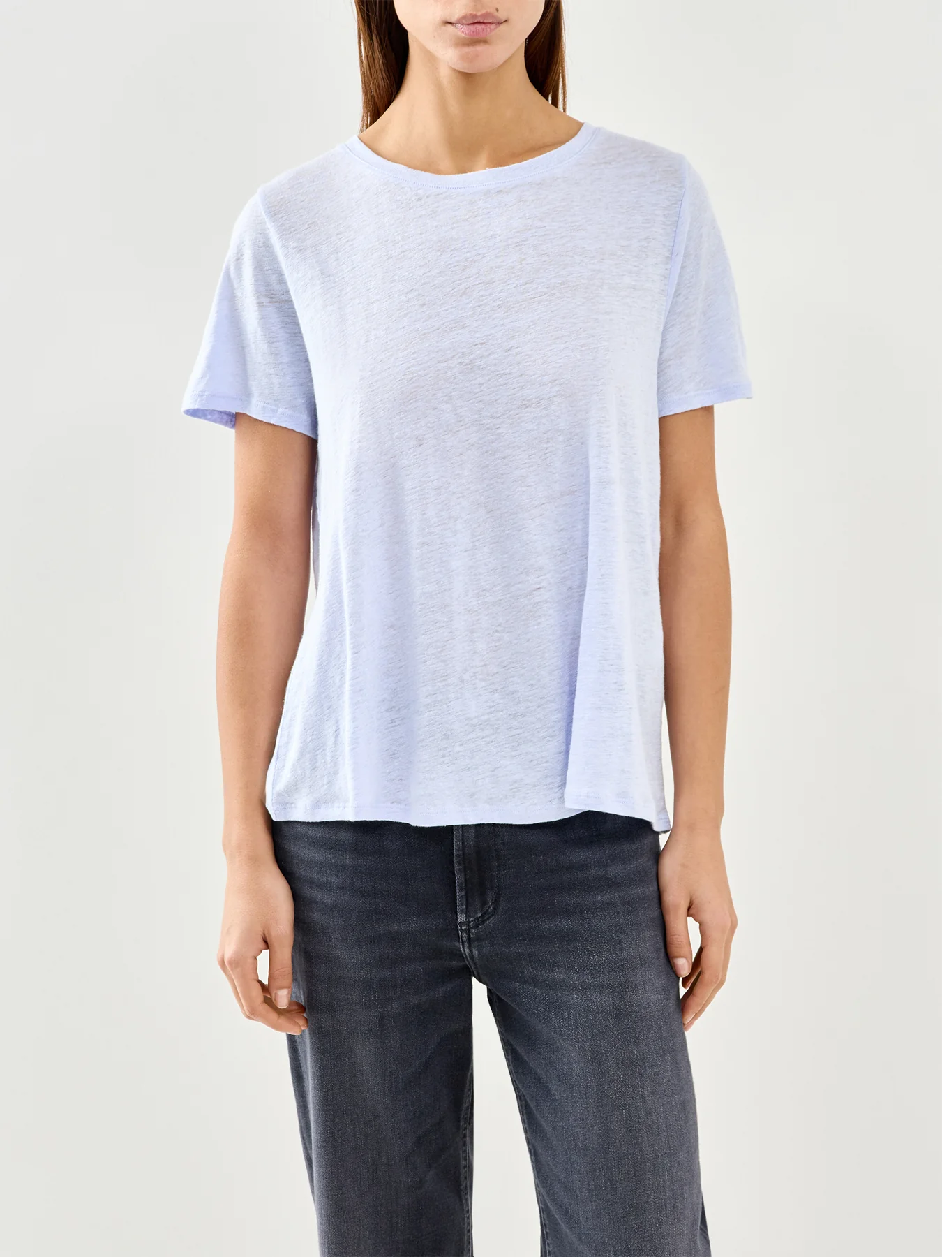 Crew Neck T-Shirt Blue - Image 4
