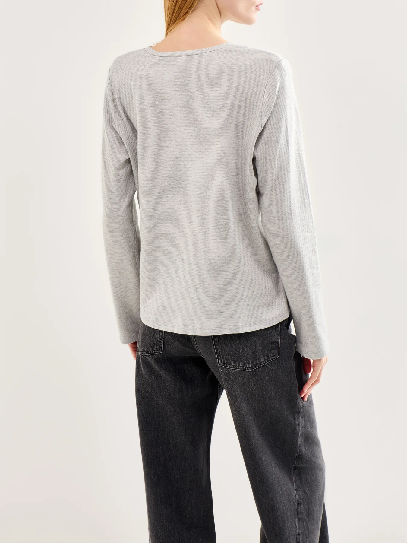 Crew Neck Top Grey - Image 5