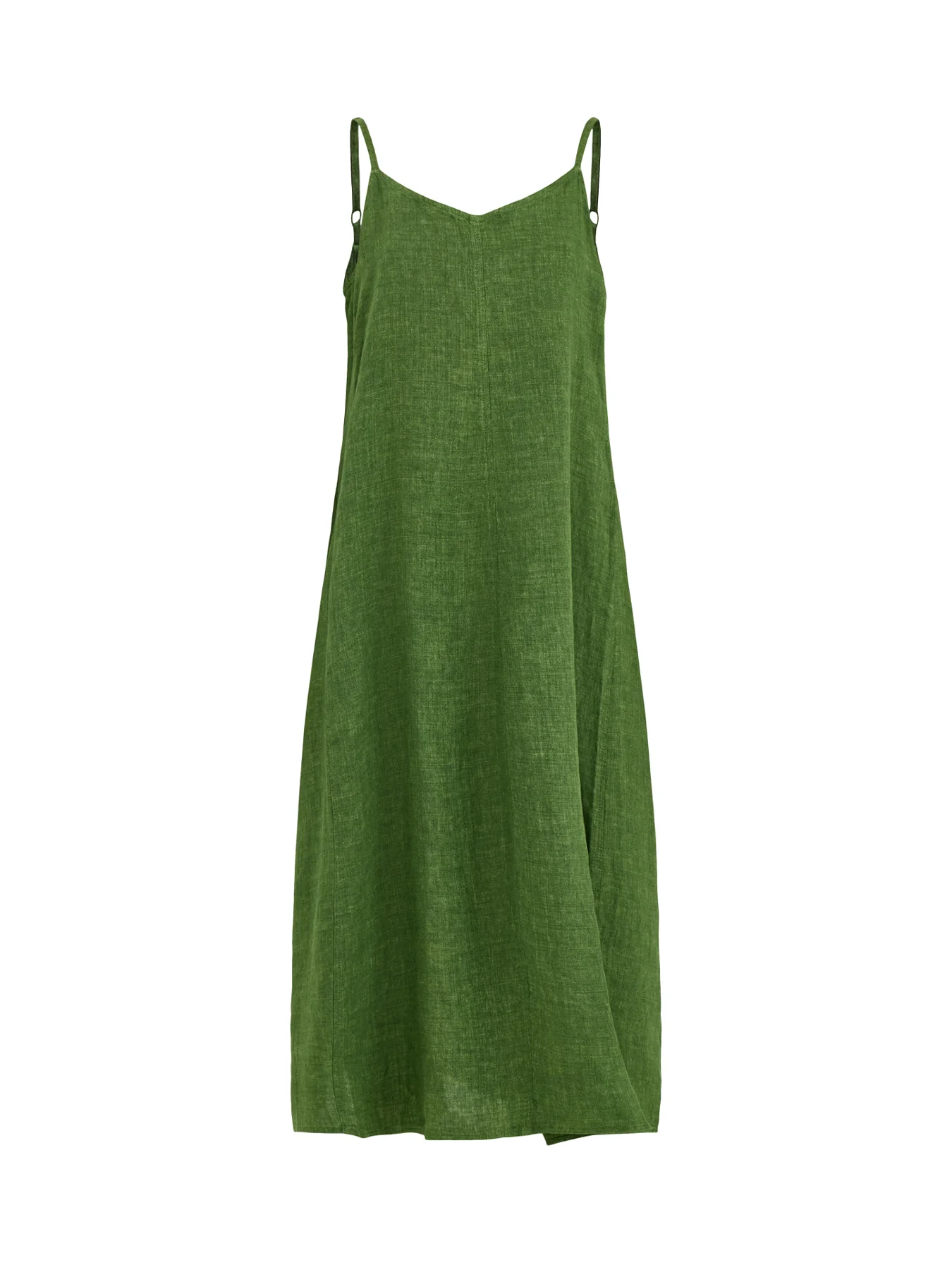 Lantern Midi Cami Dress Green