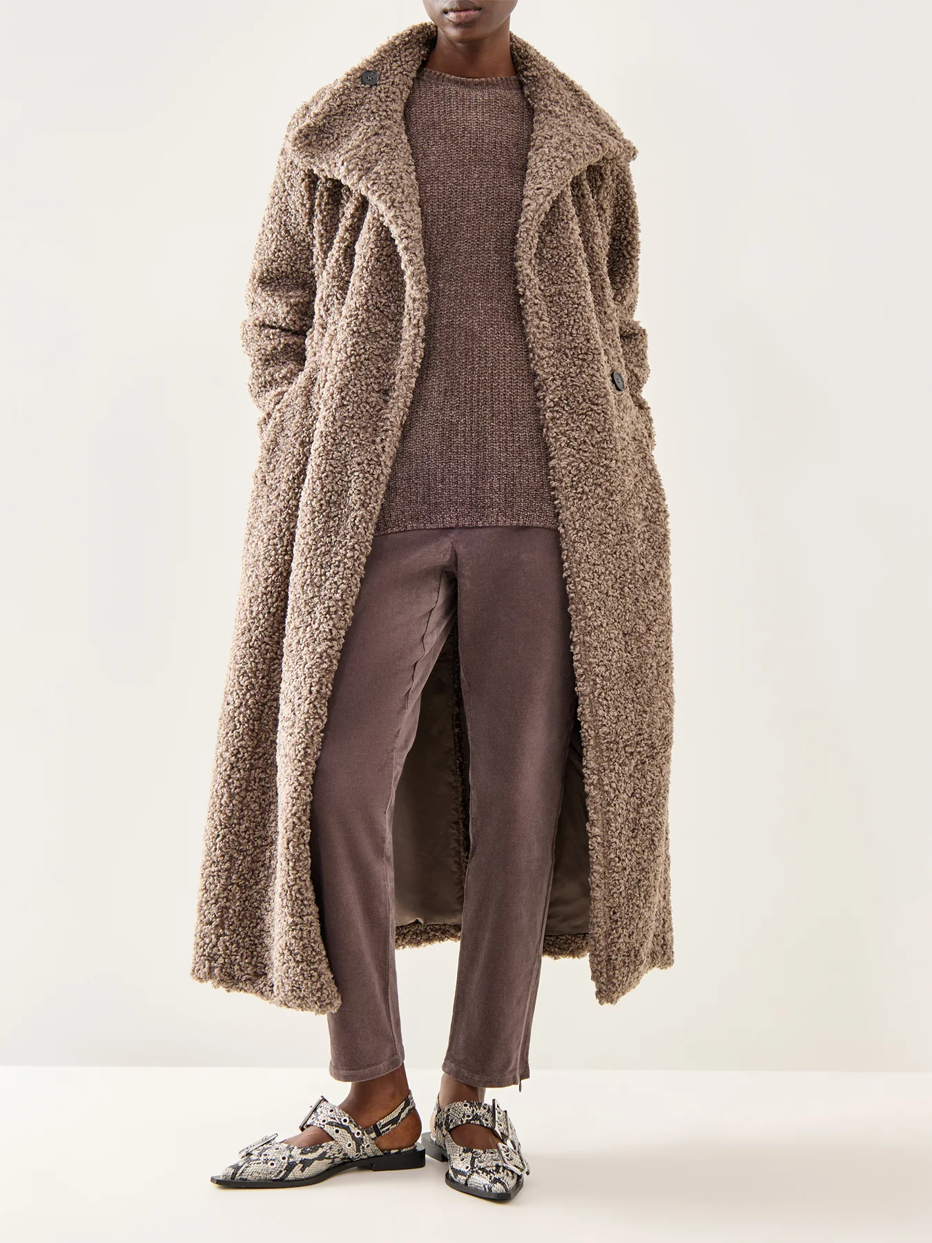 Jewel Neck Sweater Beige - Image 2