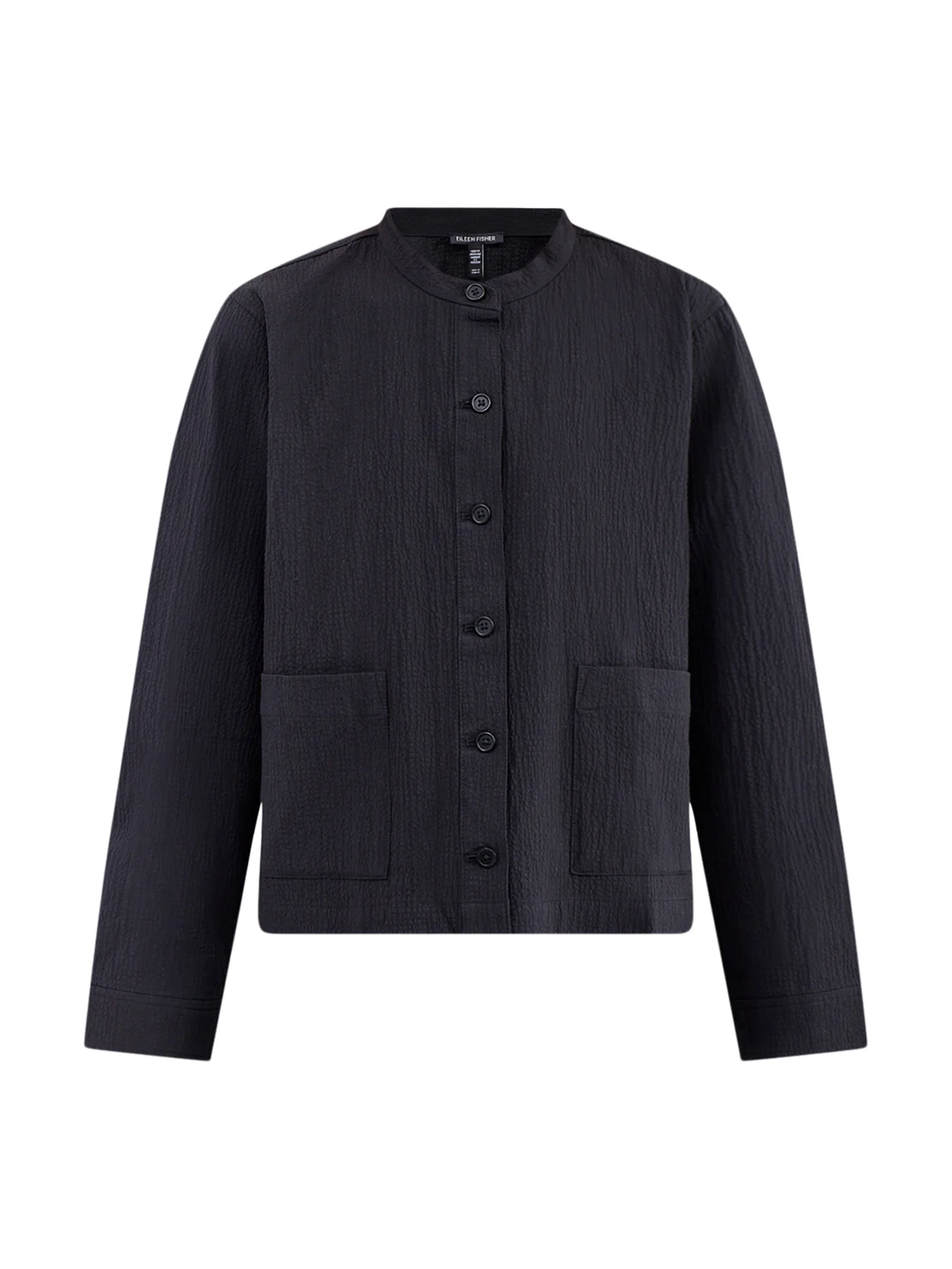Mandarin Collar Jacket Black