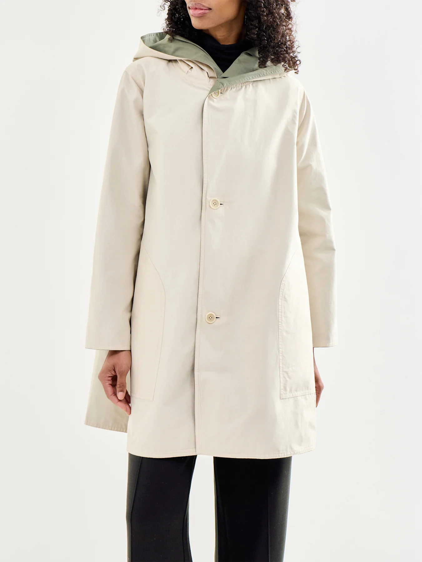 Reversible Hooded Coat Multi - Image 3