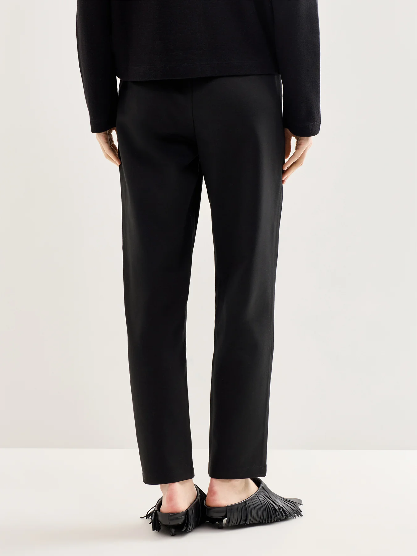 Washable Flex Ponte Trouser Black - Image 5
